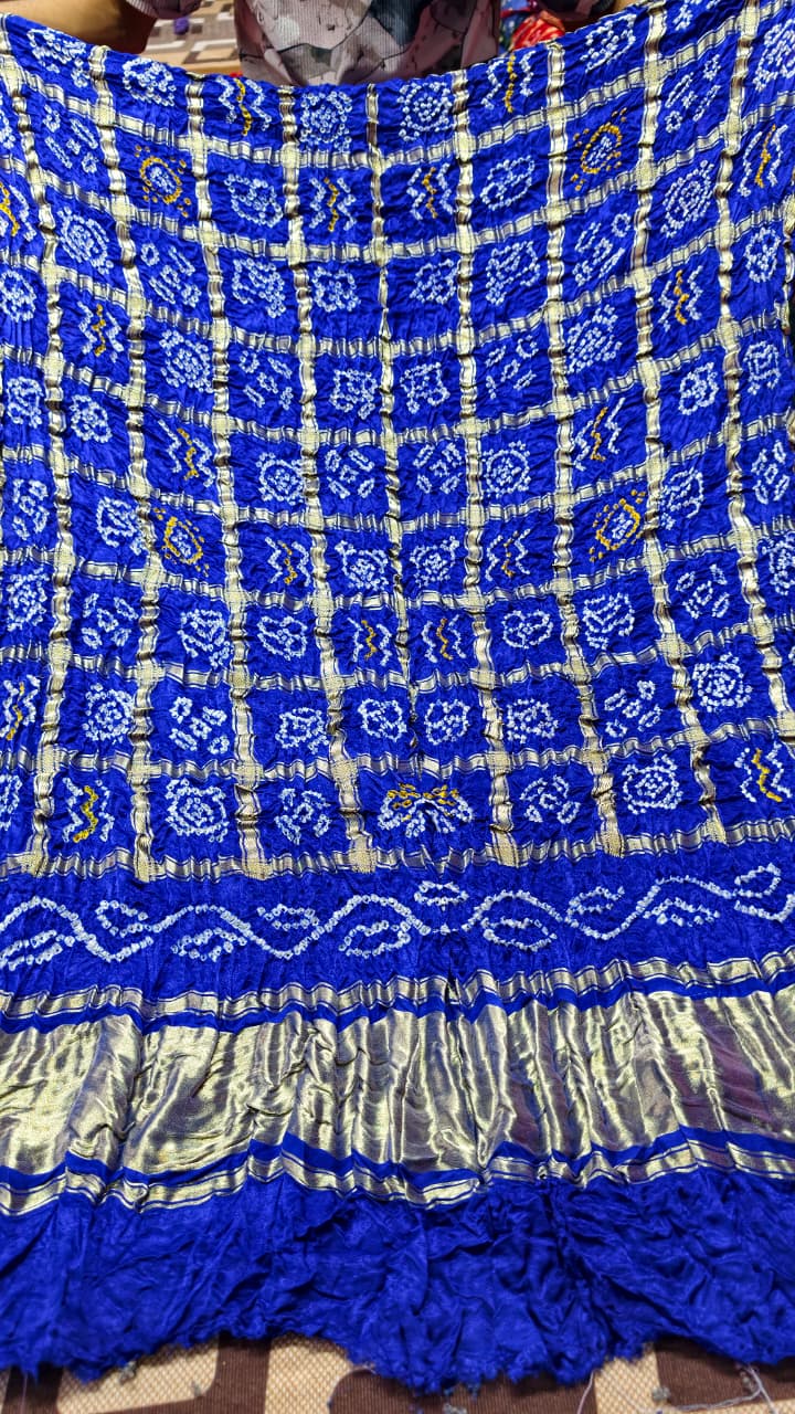 Gharchola Chex Bandhej Original Dupatta