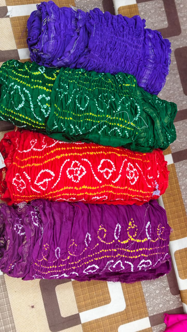 Gharchola Chex Bandhej Original Saree in Pure Gaji Silk