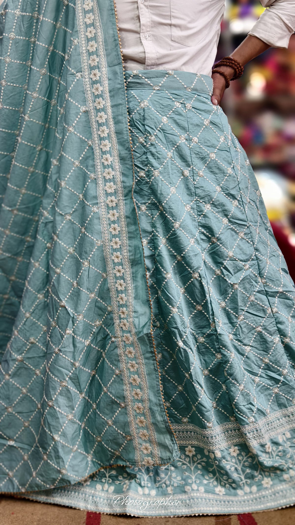 Mal Cotton Fabric Ghagra Choli with Full Work
