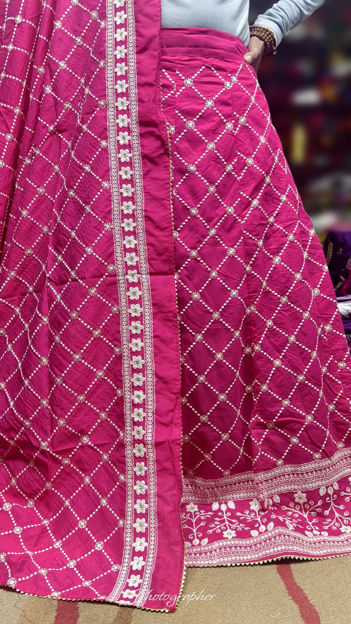 Mal Cotton Fabric Ghagra Choli with Full Work