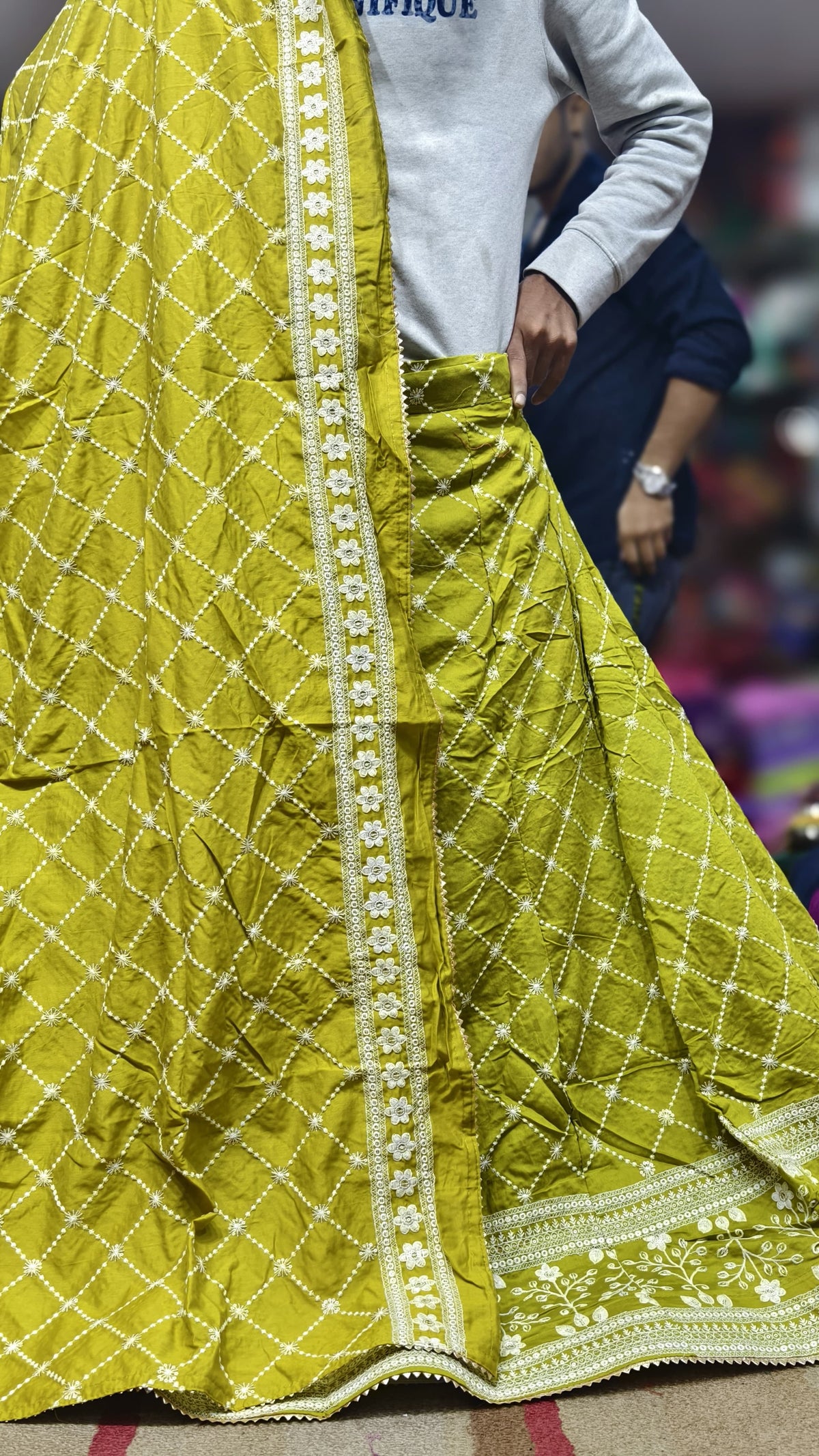 Mal Cotton Fabric Ghagra Choli with Full Work