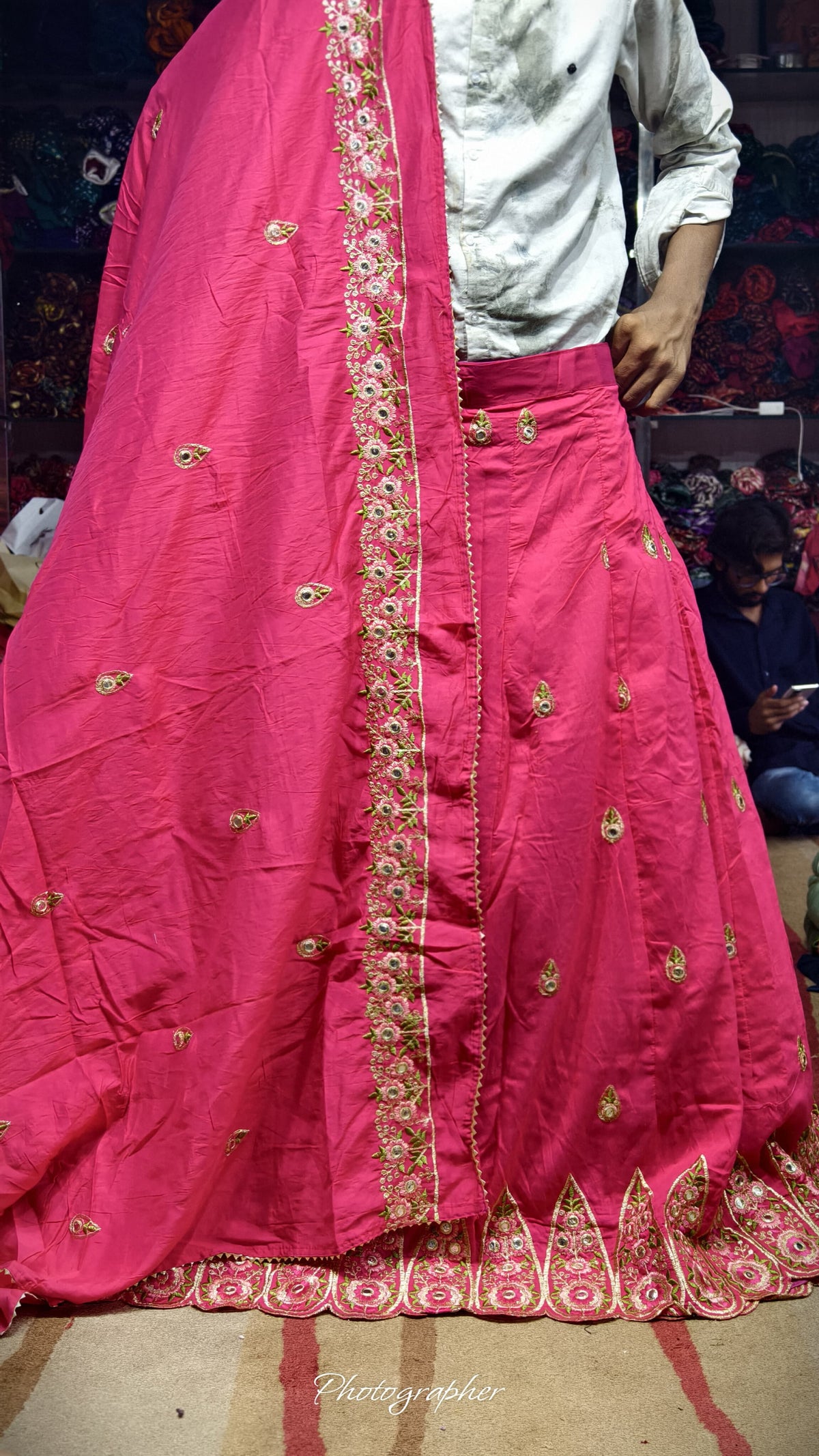 Mal Cotton Fabric Ghagra Choli with Full Work