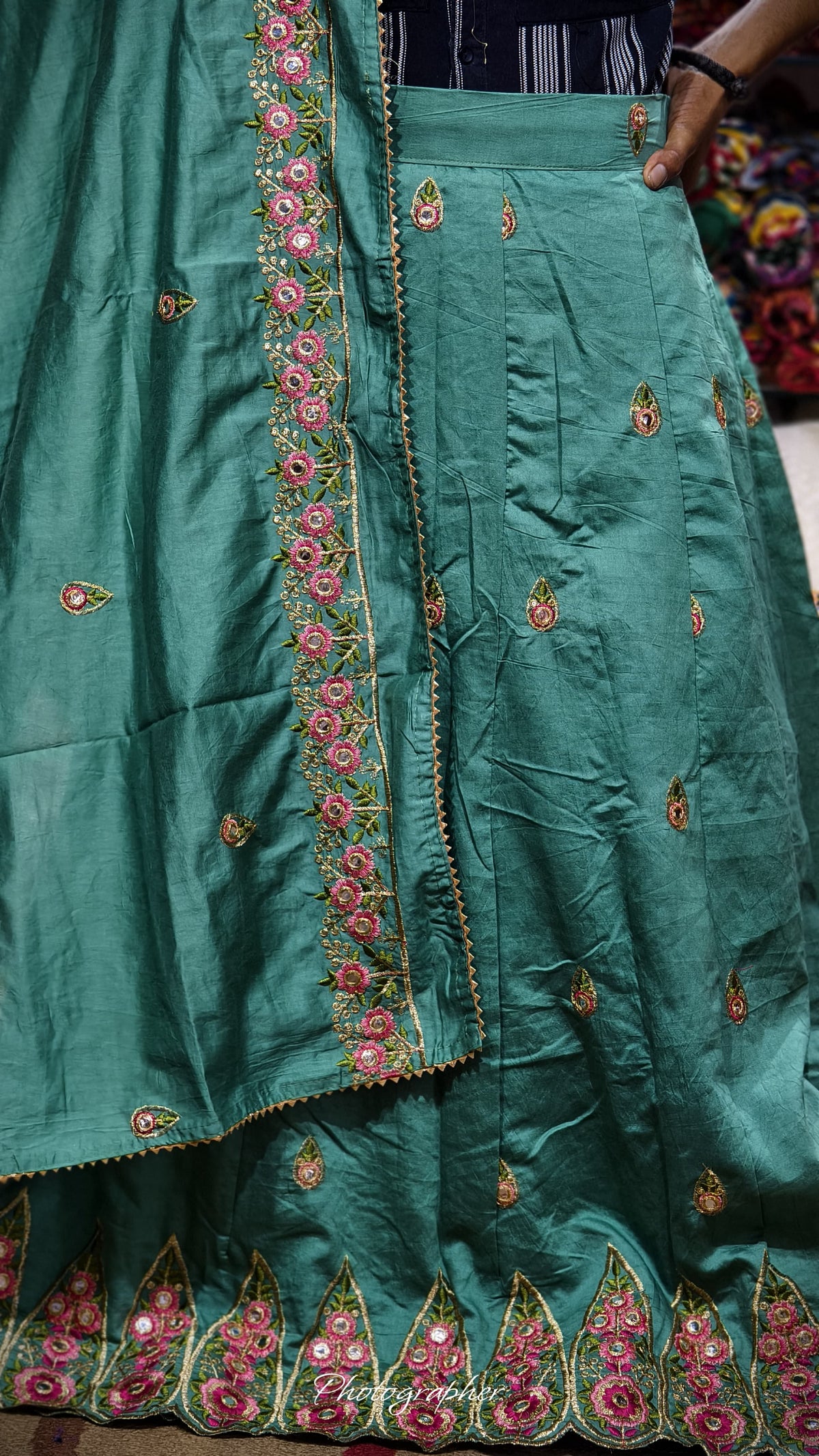 Mal Cotton Fabric Ghagra Choli with Full Work