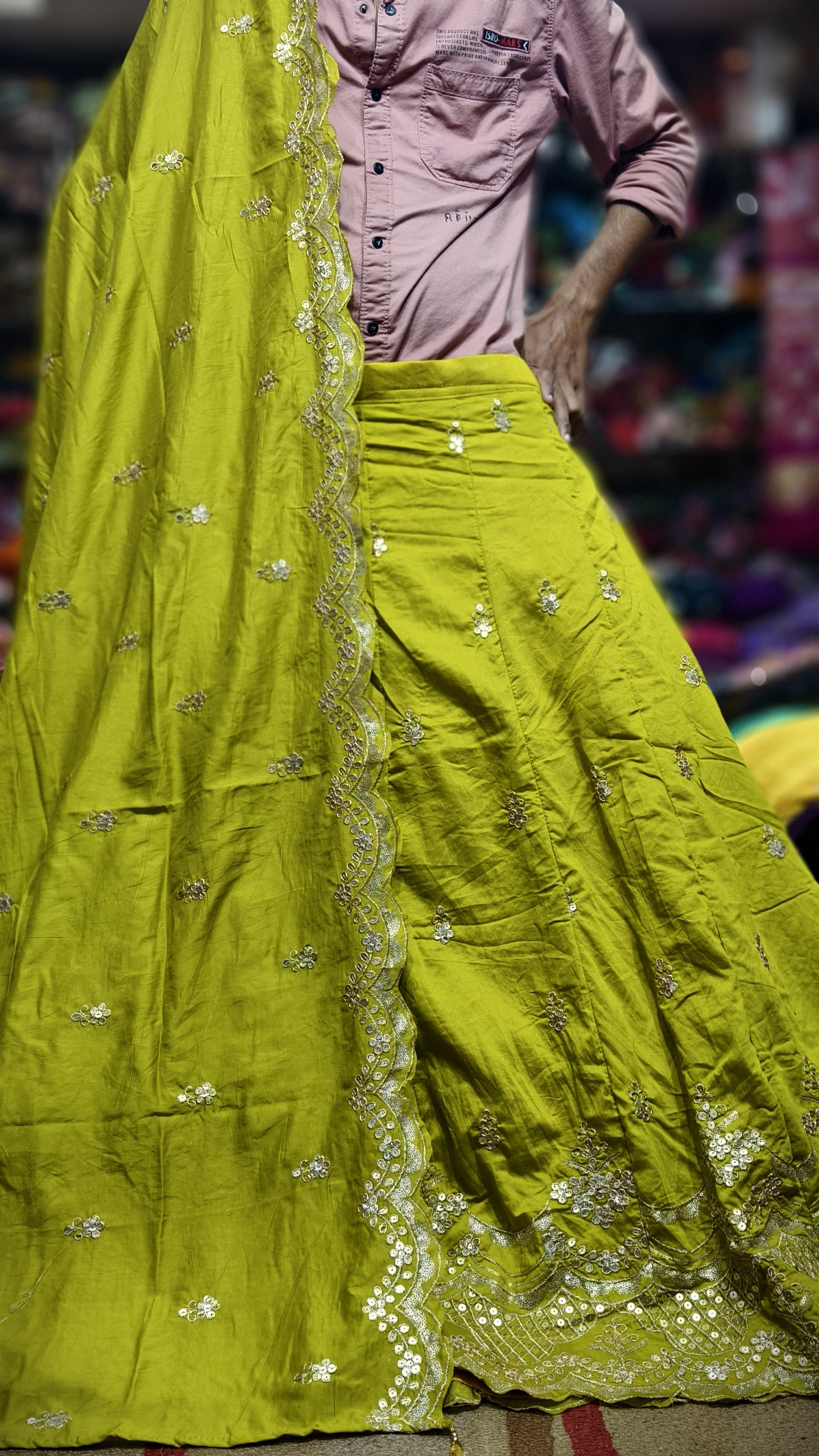 Mal Cotton Fabric Ghagra Choli with Full Work