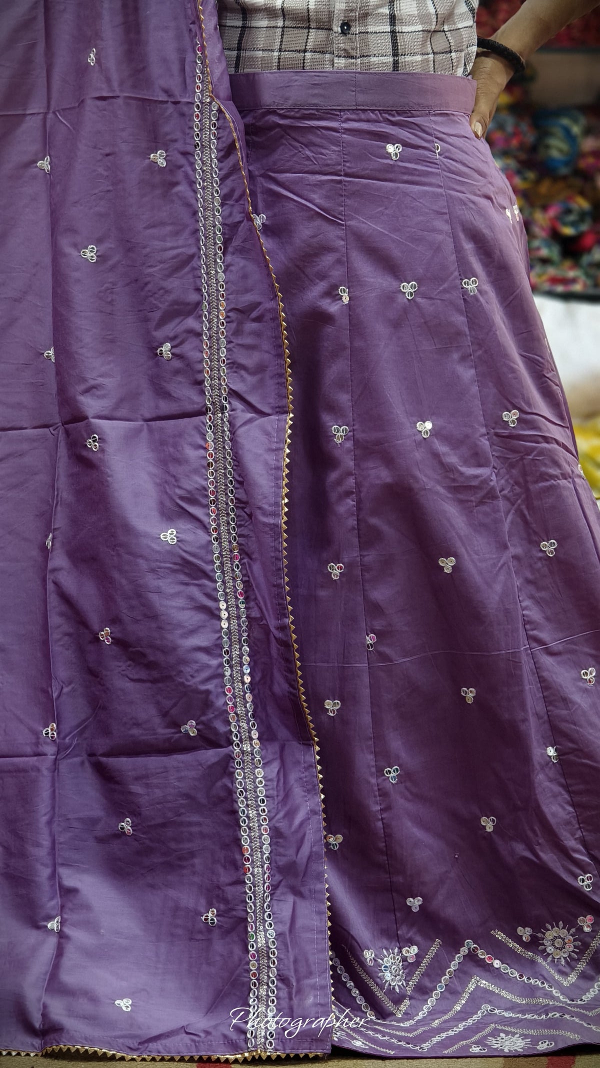 Mal Cotton Fabric Ghagra Choli with Full Work