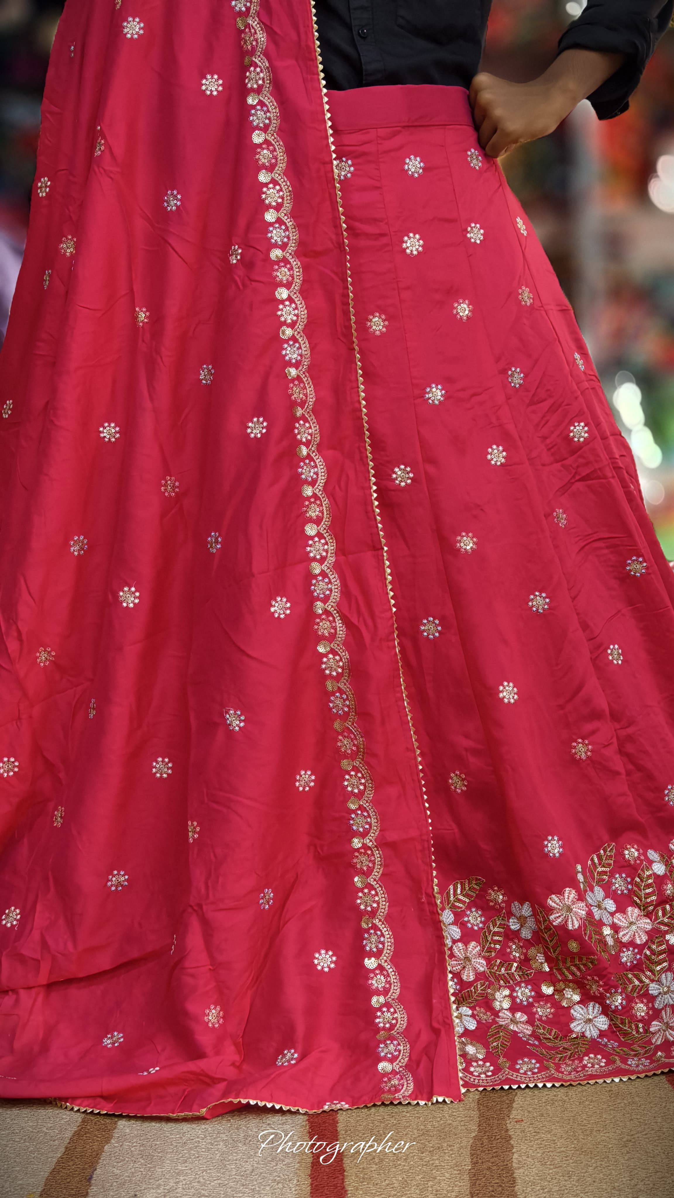 Mal Cotton Fabric With Full Off Work Ghagra Choli