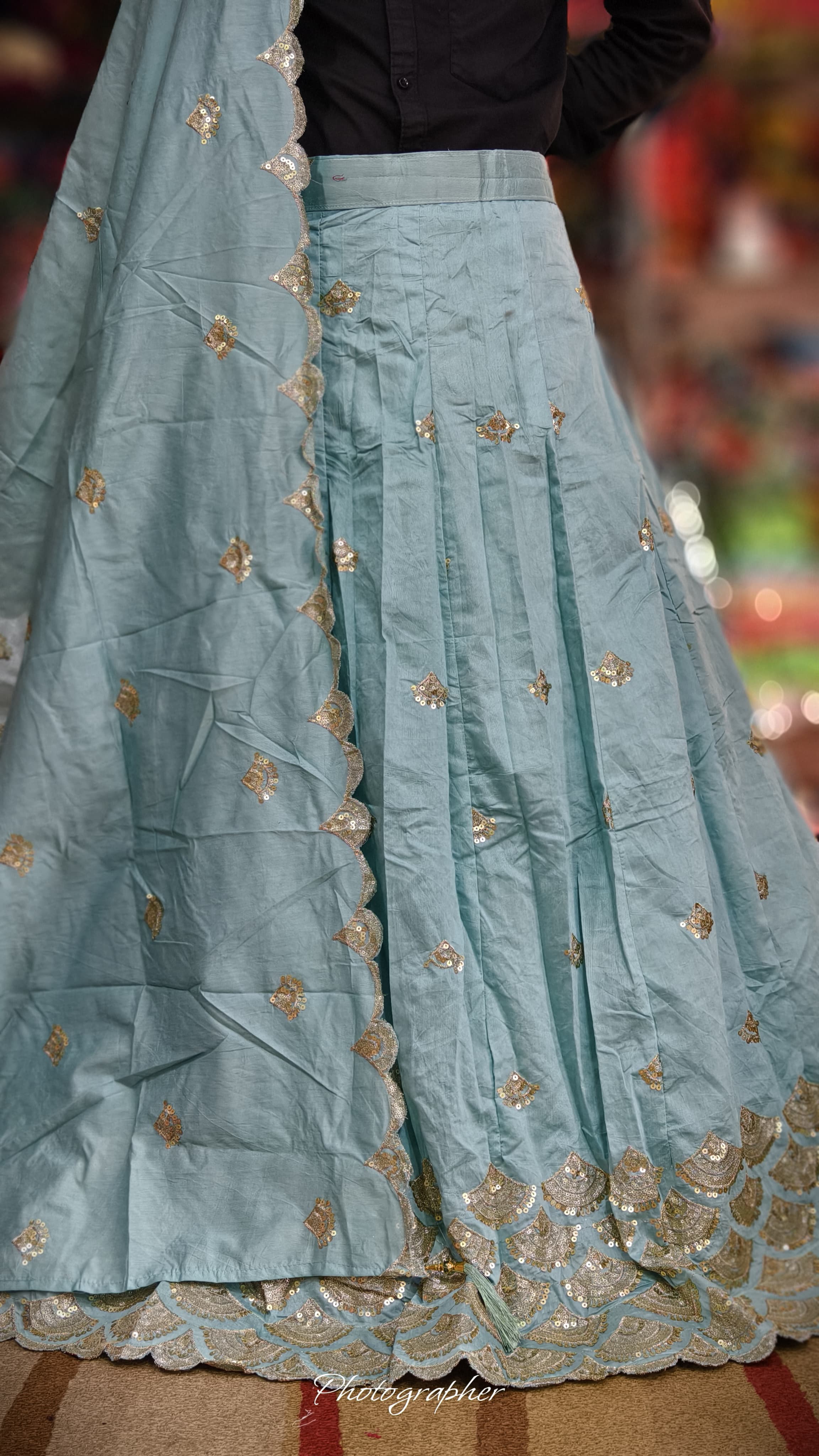 Mal Cotton Fabric With Full Off Work Ghagra Choli