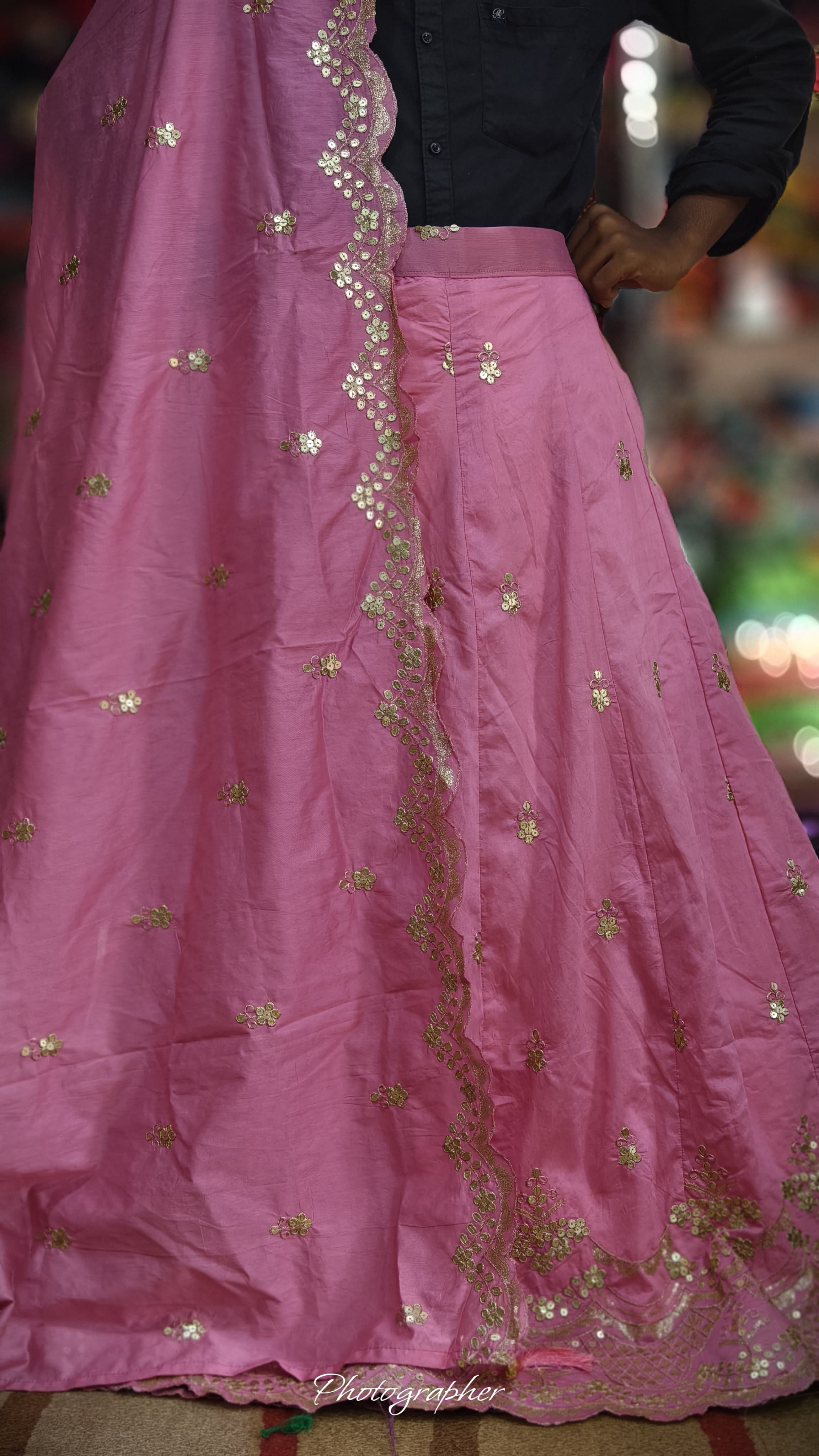 Mal Cotton Fabric With Full Off Work Ghagra Choli