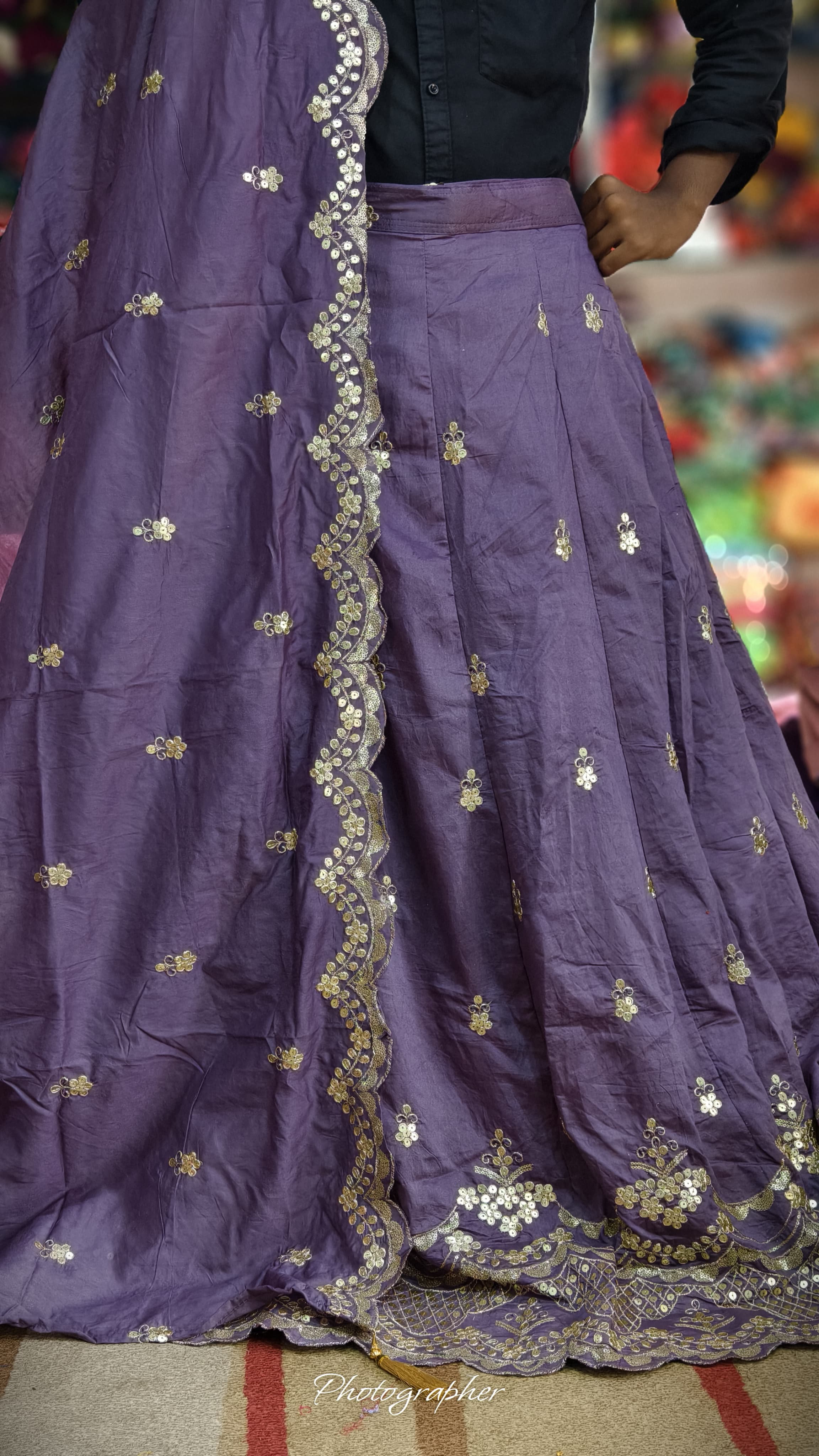 Mal Cotton Fabric With Full Off Work Ghagra Choli