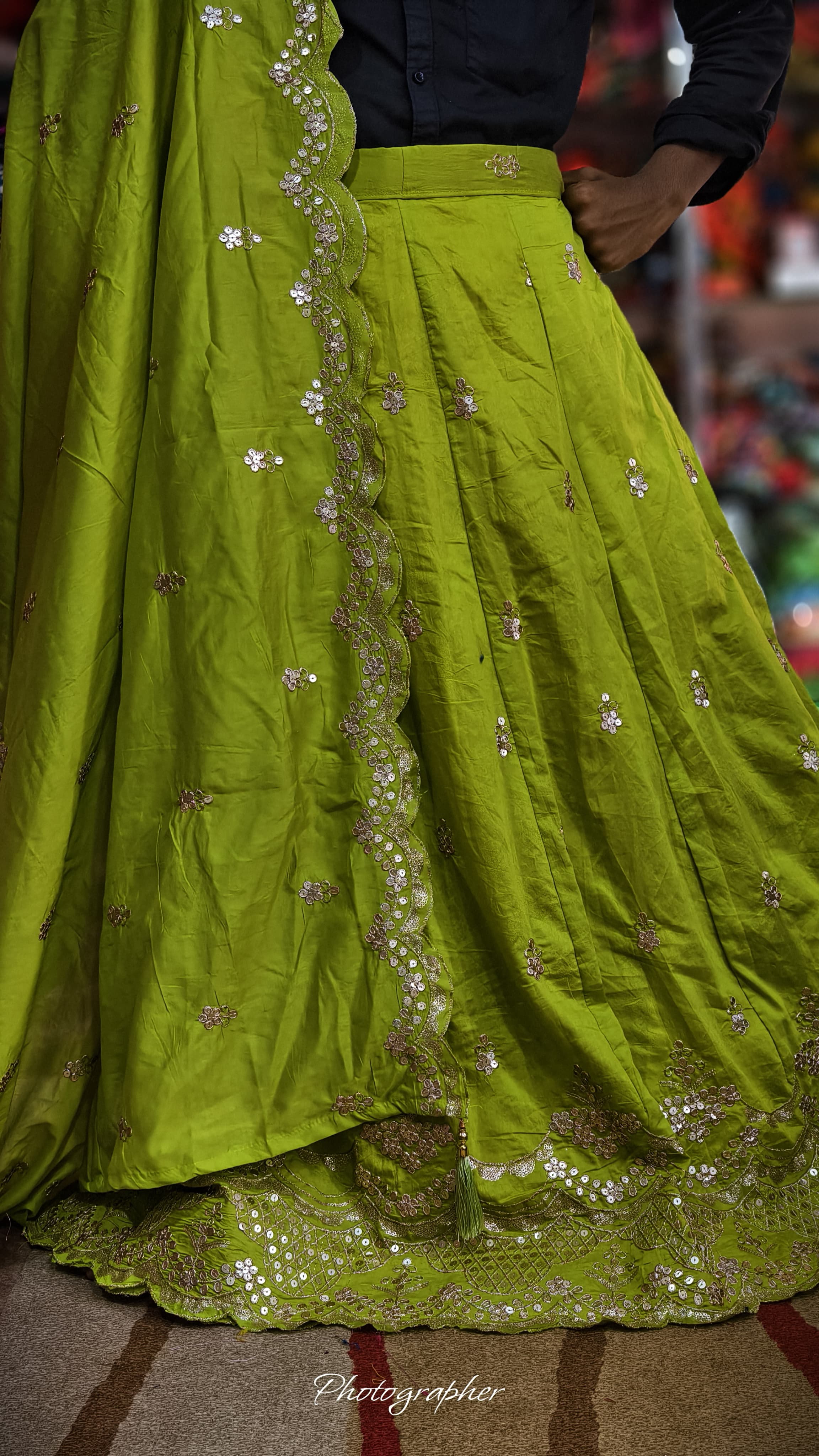 Mal Cotton Fabric With Full Off Work Ghagra Choli