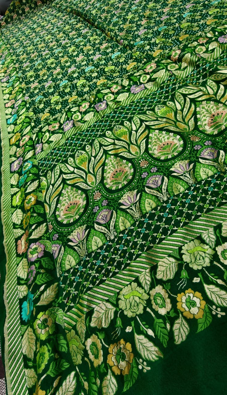 Mina Kari Bandhej Saree