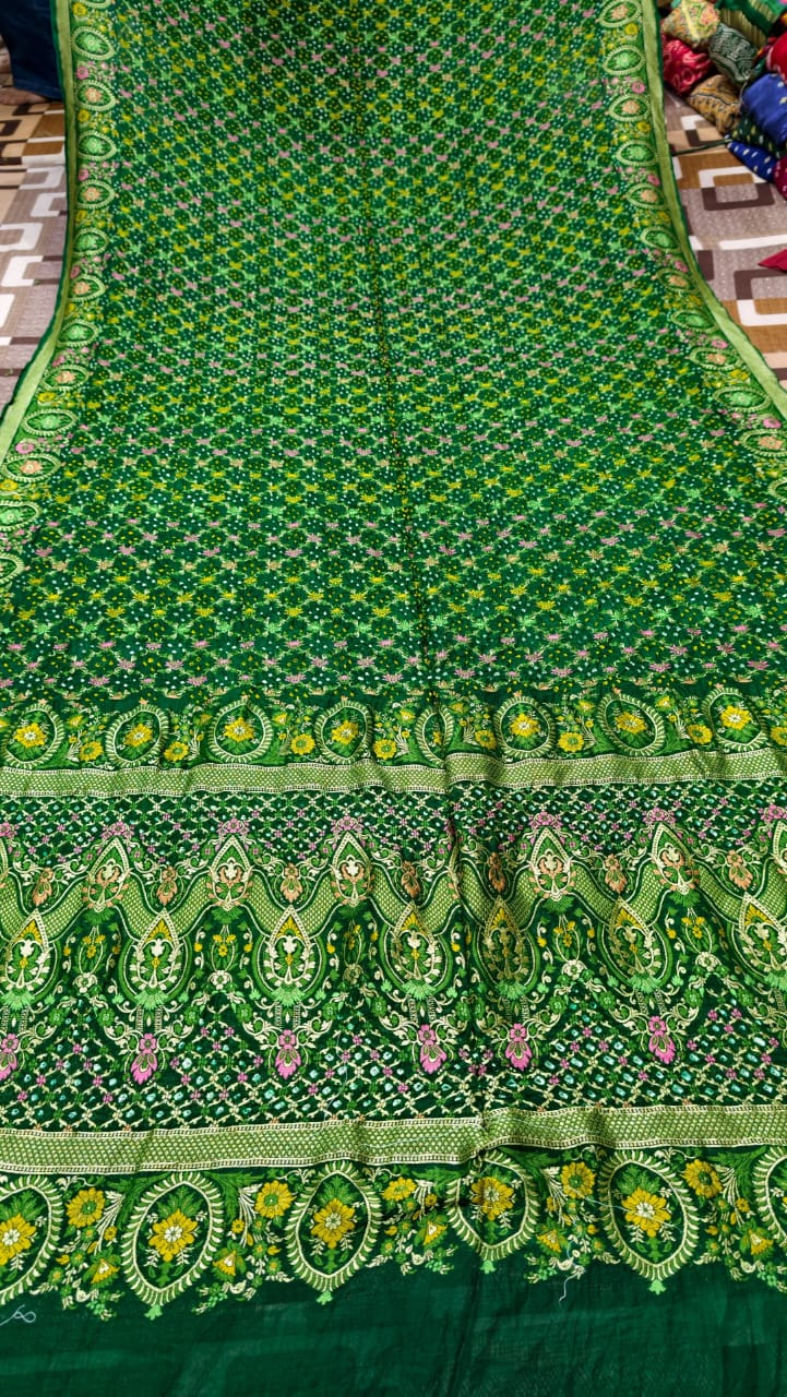 Mina Kari Bandhej Saree