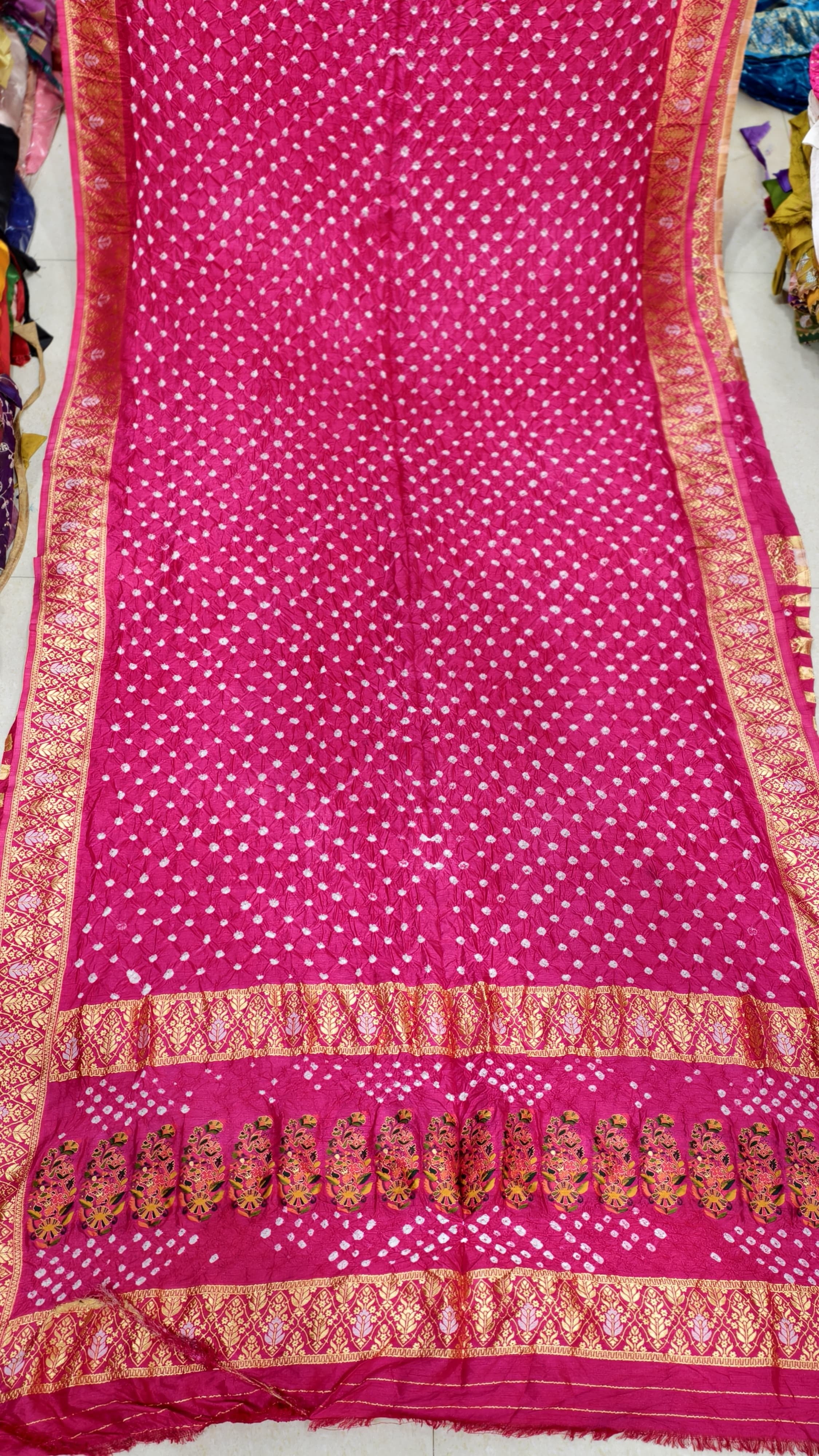 Original Dupion Silk Saree with Meenakari Pallu