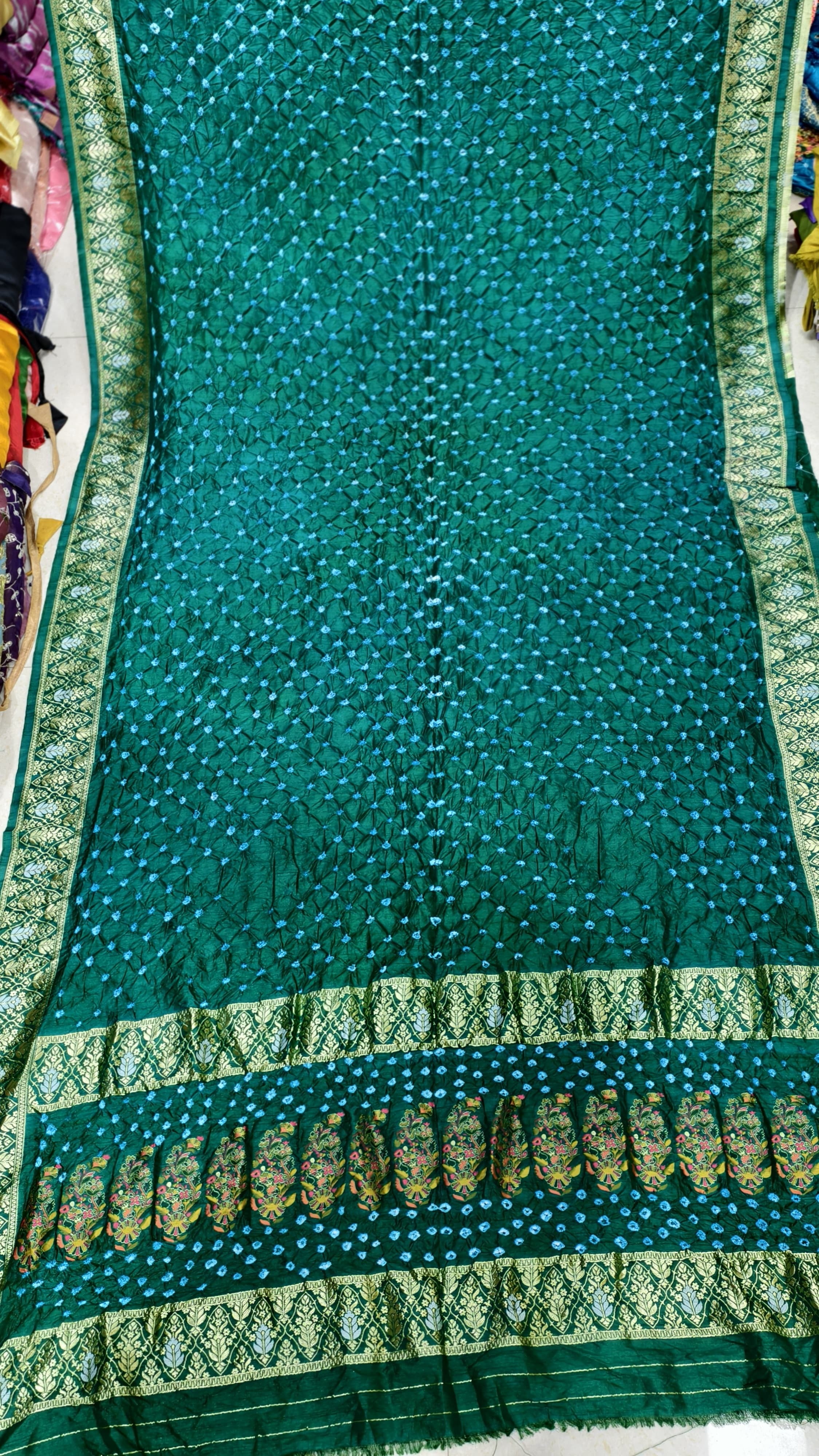 Original Dupion Silk Saree with Meenakari Pallu