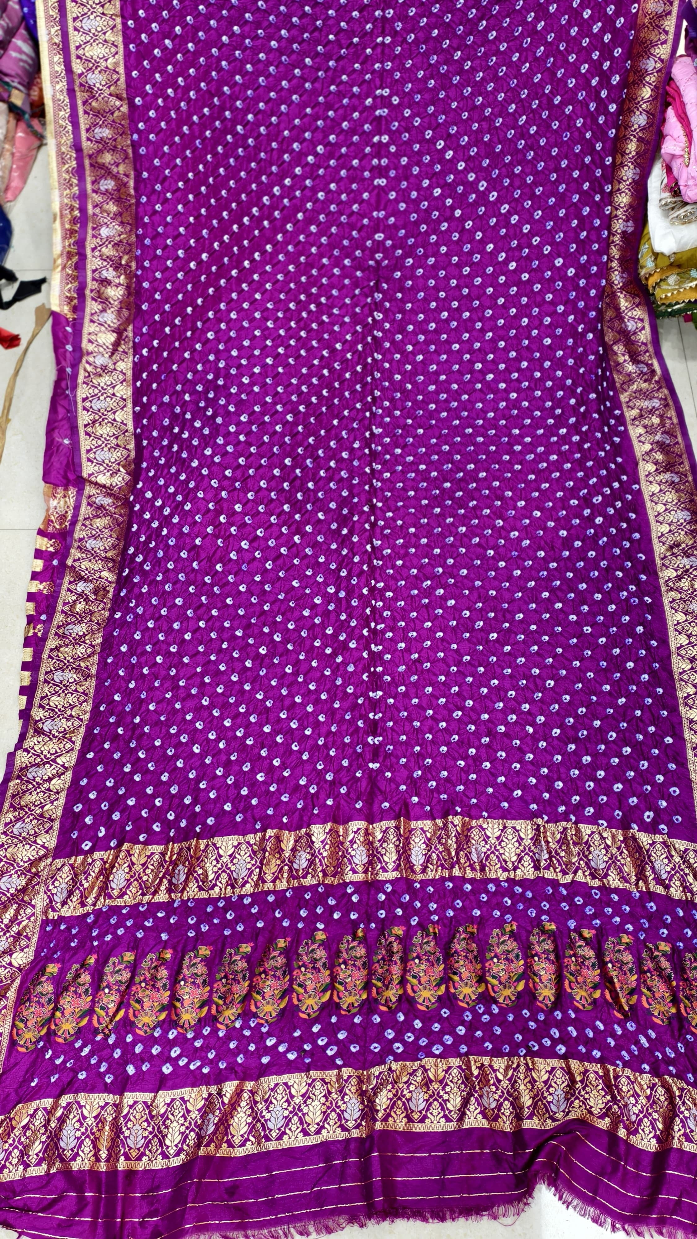 Original Dupion Silk Saree with Meenakari Pallu