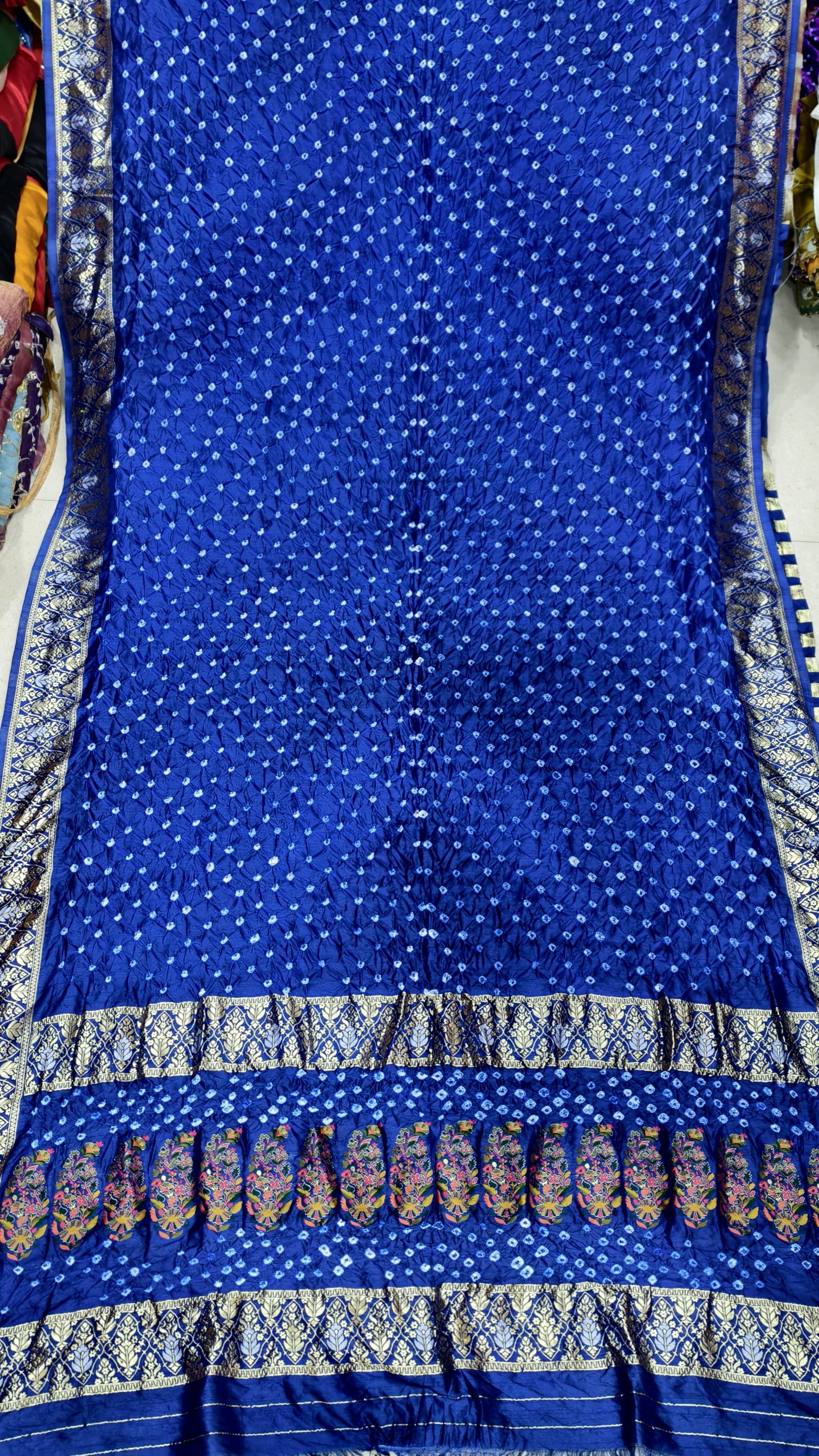 Original Dupion Silk Saree with Meenakari Pallu