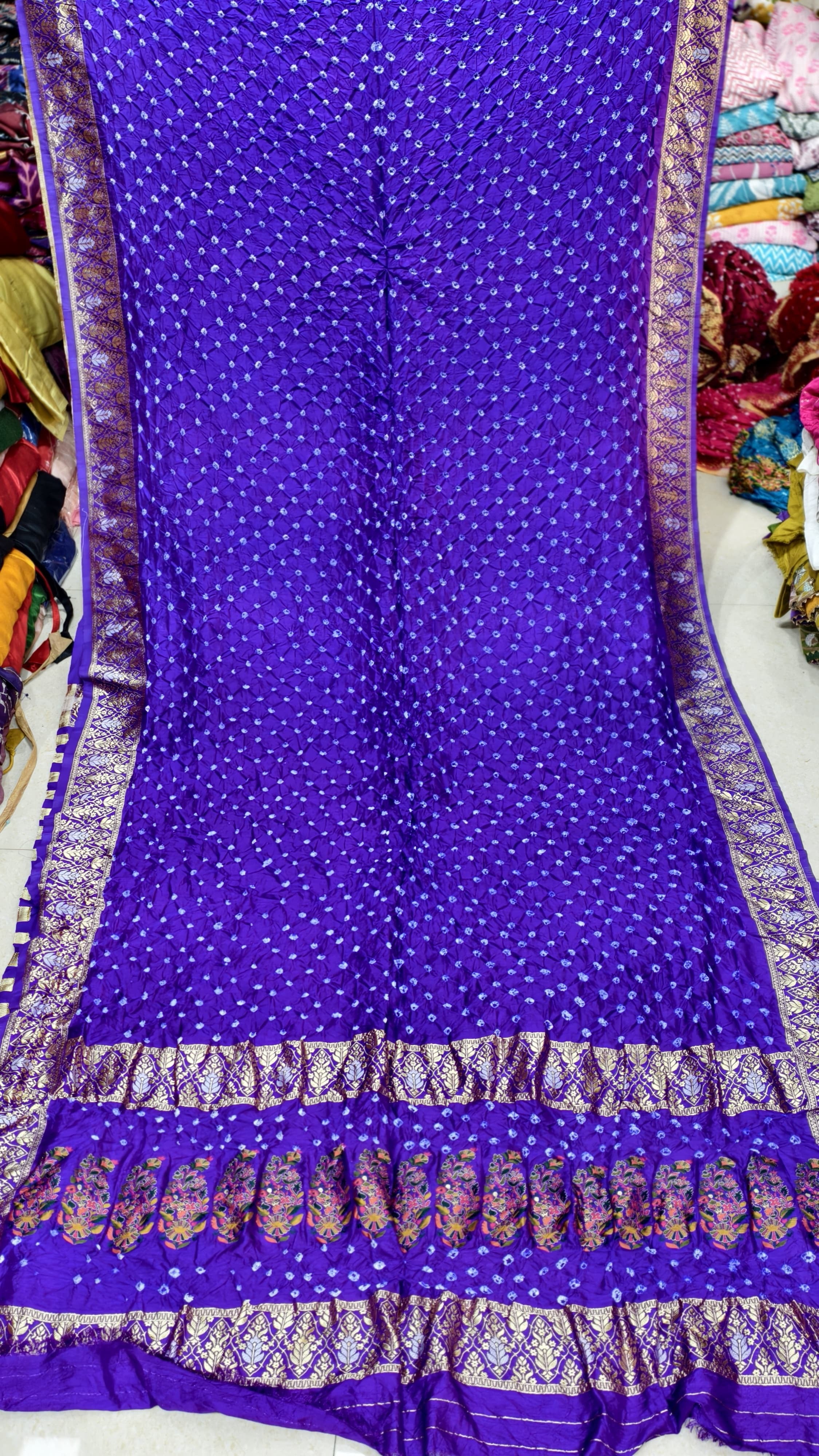 Original Dupion Silk Saree with Meenakari Pallu