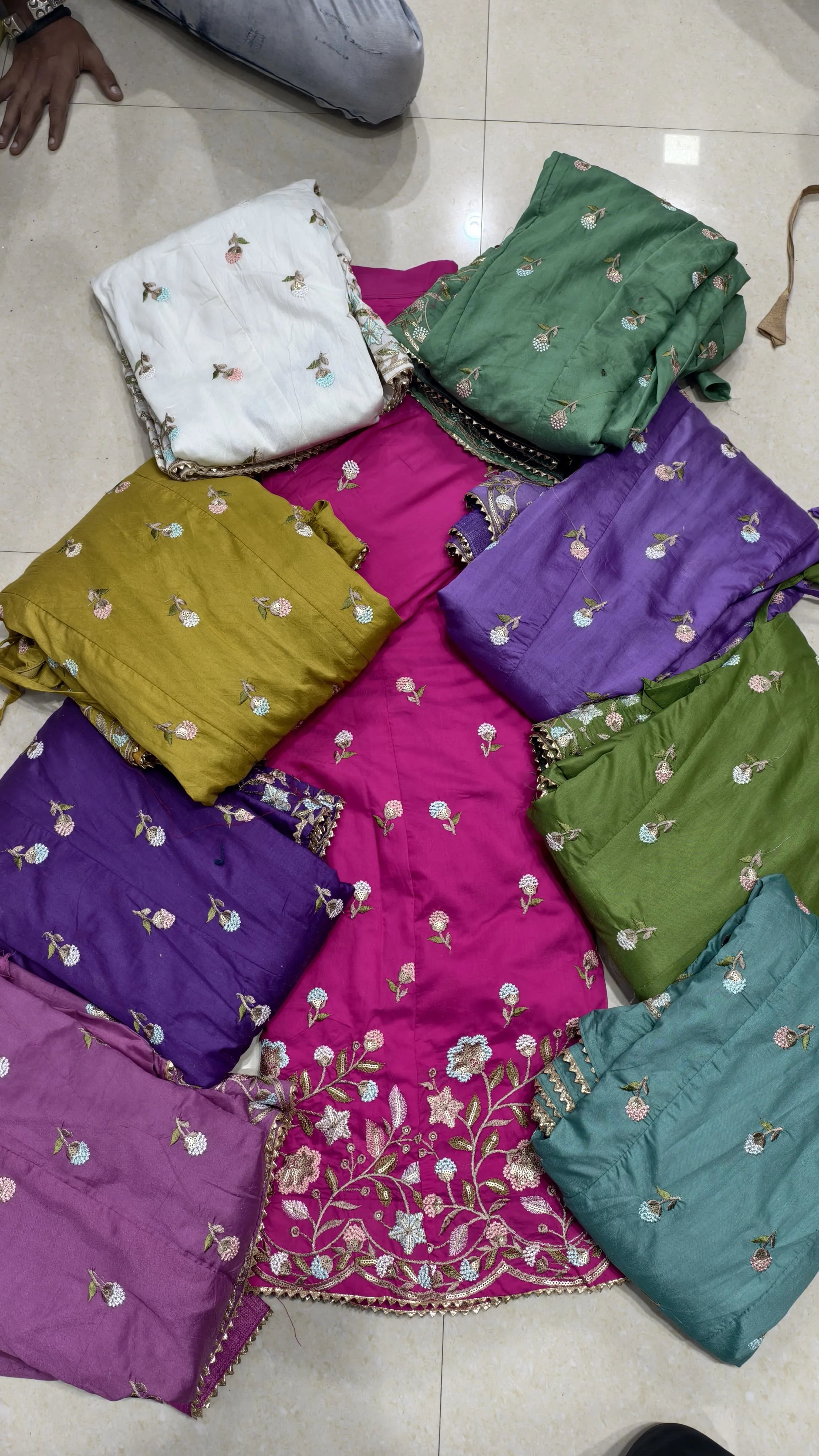 Premium Cotton Lakhnawi Embroidery Chaniya Choli Set