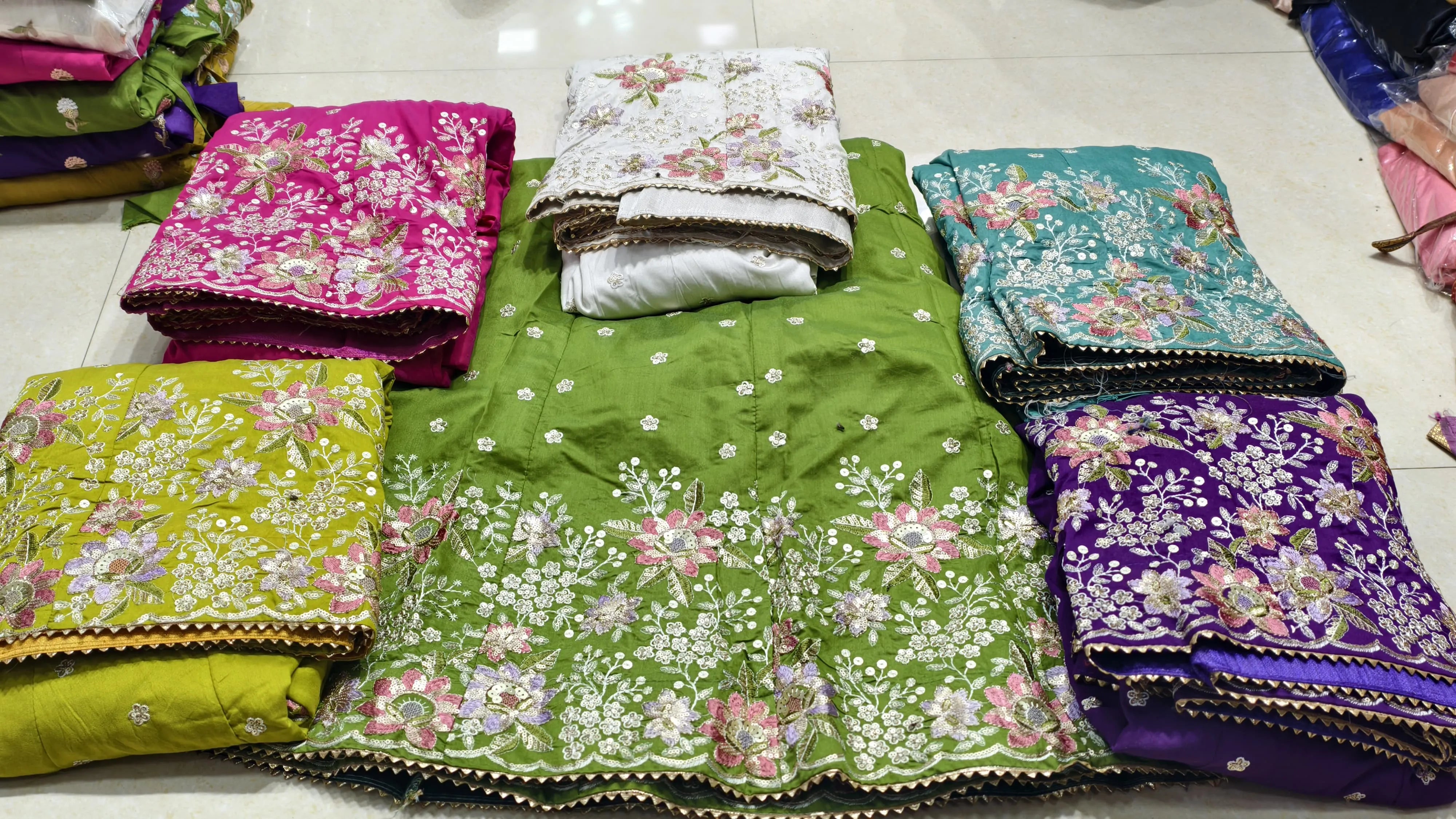 Premium Cotton Lakhnawi Embroidery Chaniya Choli Set