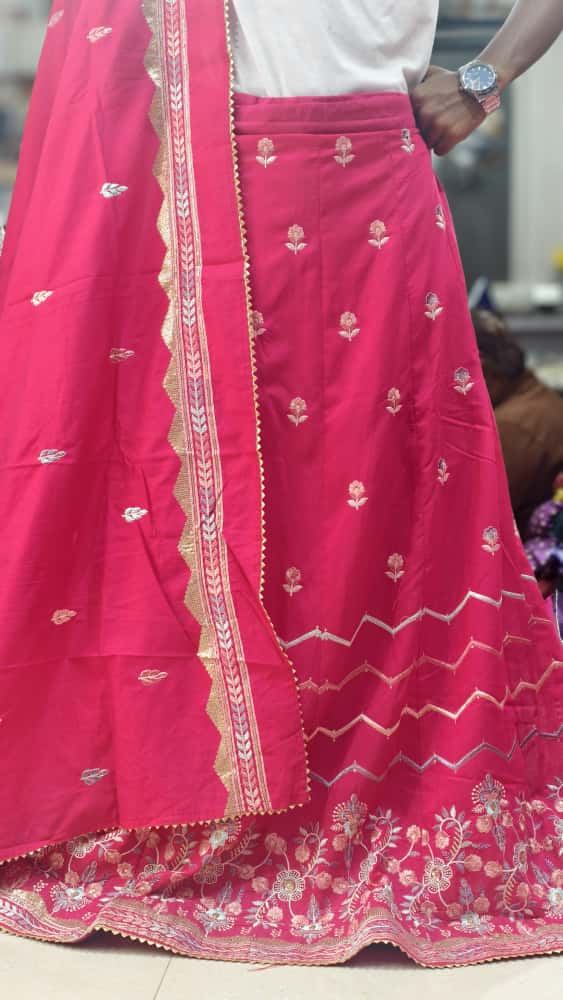 Premium Cotton Luxury Embroidery Chaniya Choli Pair