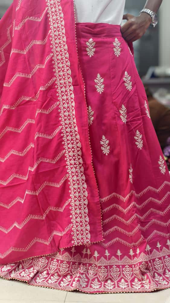 Premium Cotton Luxury Embroidery Chaniya Choli Pair