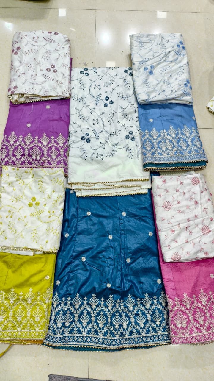 Premium Cotton Luxury Embroidery Couple Pair