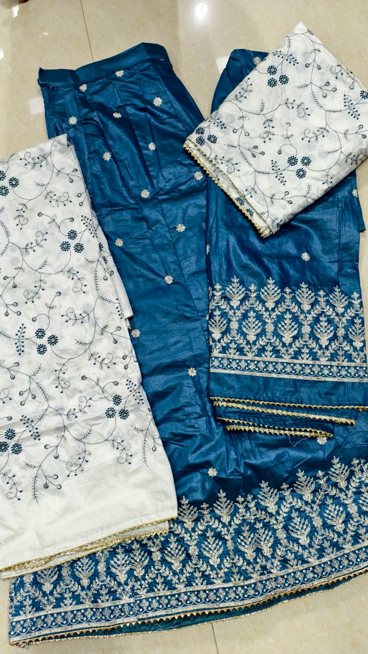 Premium Cotton Luxury Embroidery Couple Pair