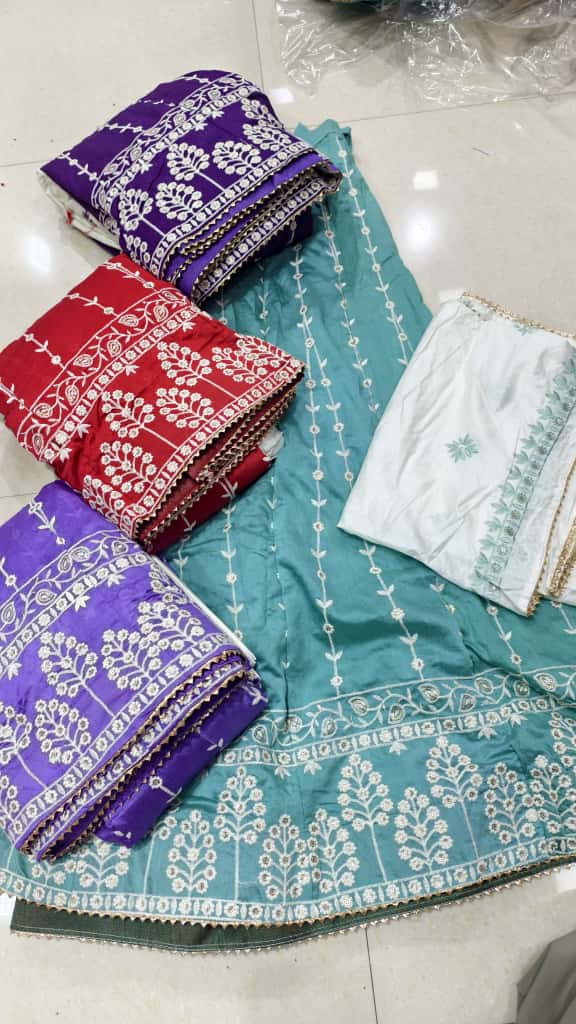 Premium Cotton Luxury Embroidery Couple Pair