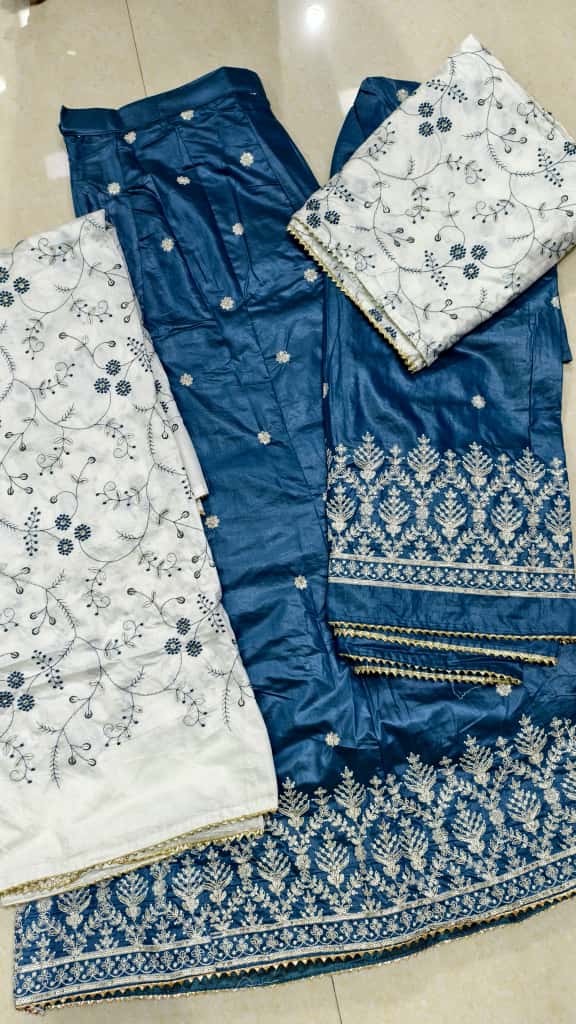 Premium Cotton Luxury Embroidery Couple Pair