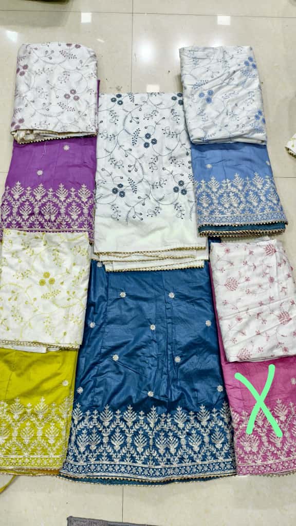 Premium Cotton Luxury Embroidery Couple Pair