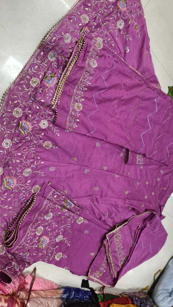 Premium Cotton Luxury Embroidery Couple Pair