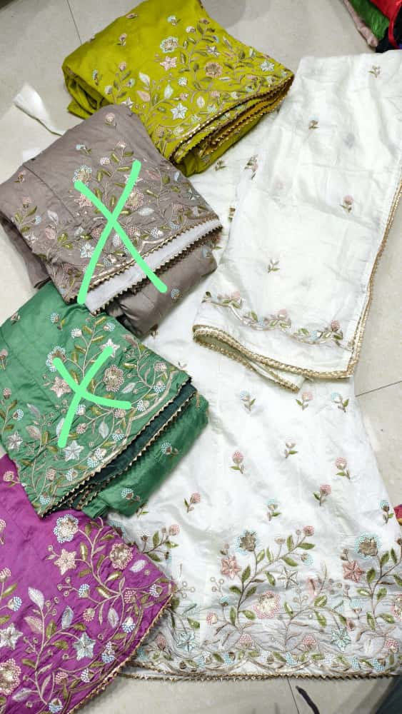 Premium Cotton Luxury Embroidery Couple Pair