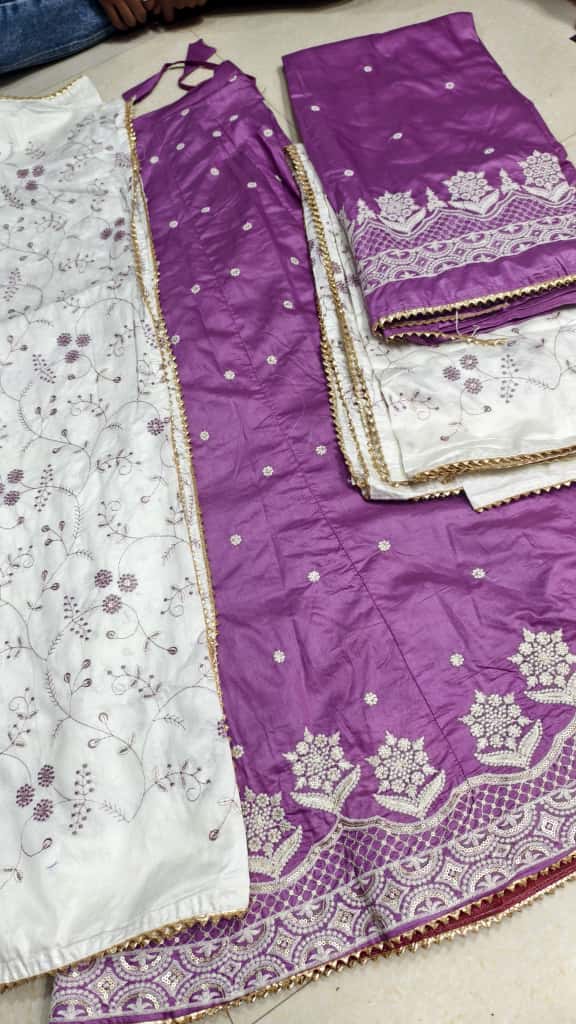 Premium Cotton Luxury Embroidery Couple Pair