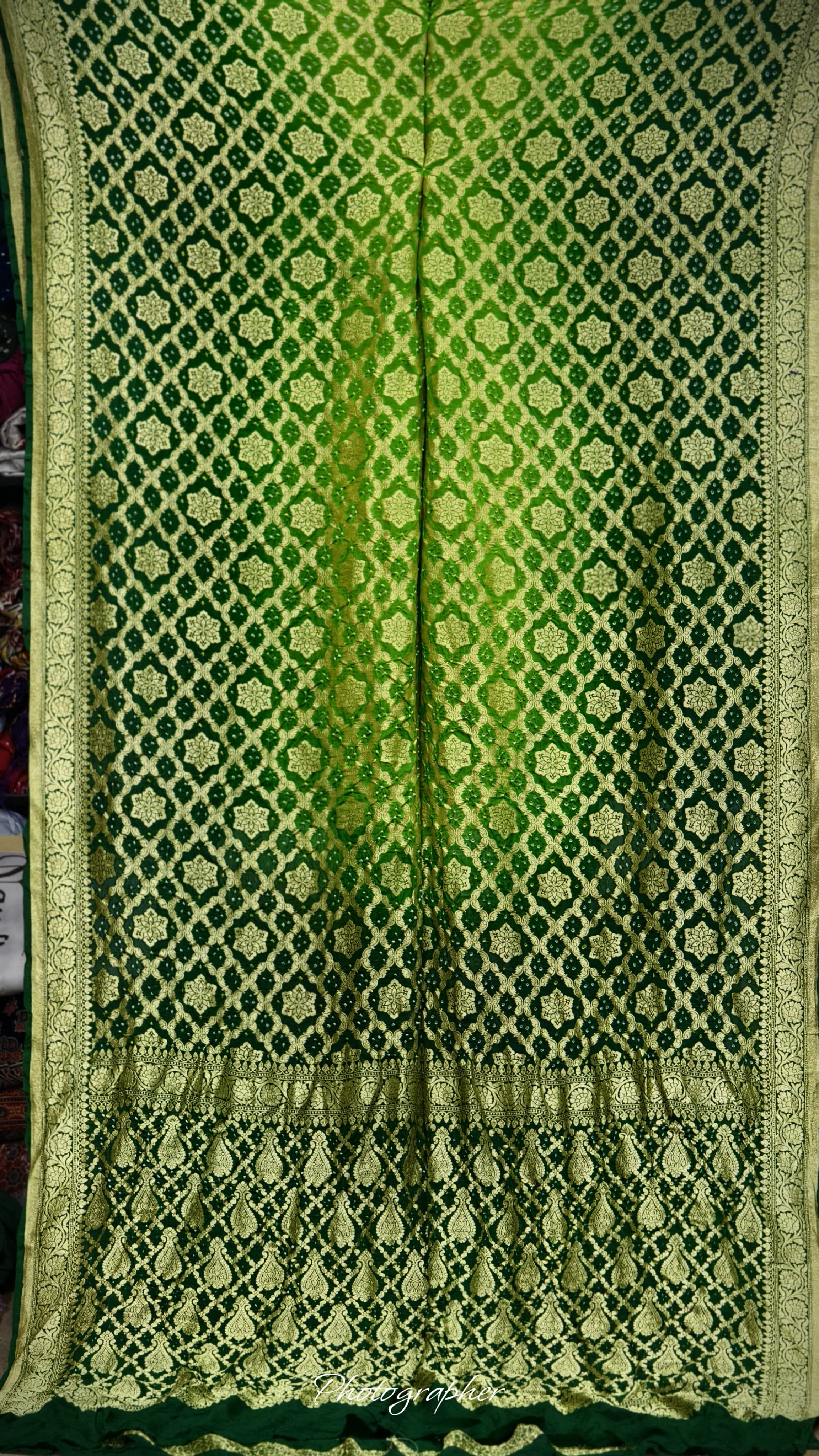 Pure Banarasi Georgette Real Neem Zari Upada Saree
