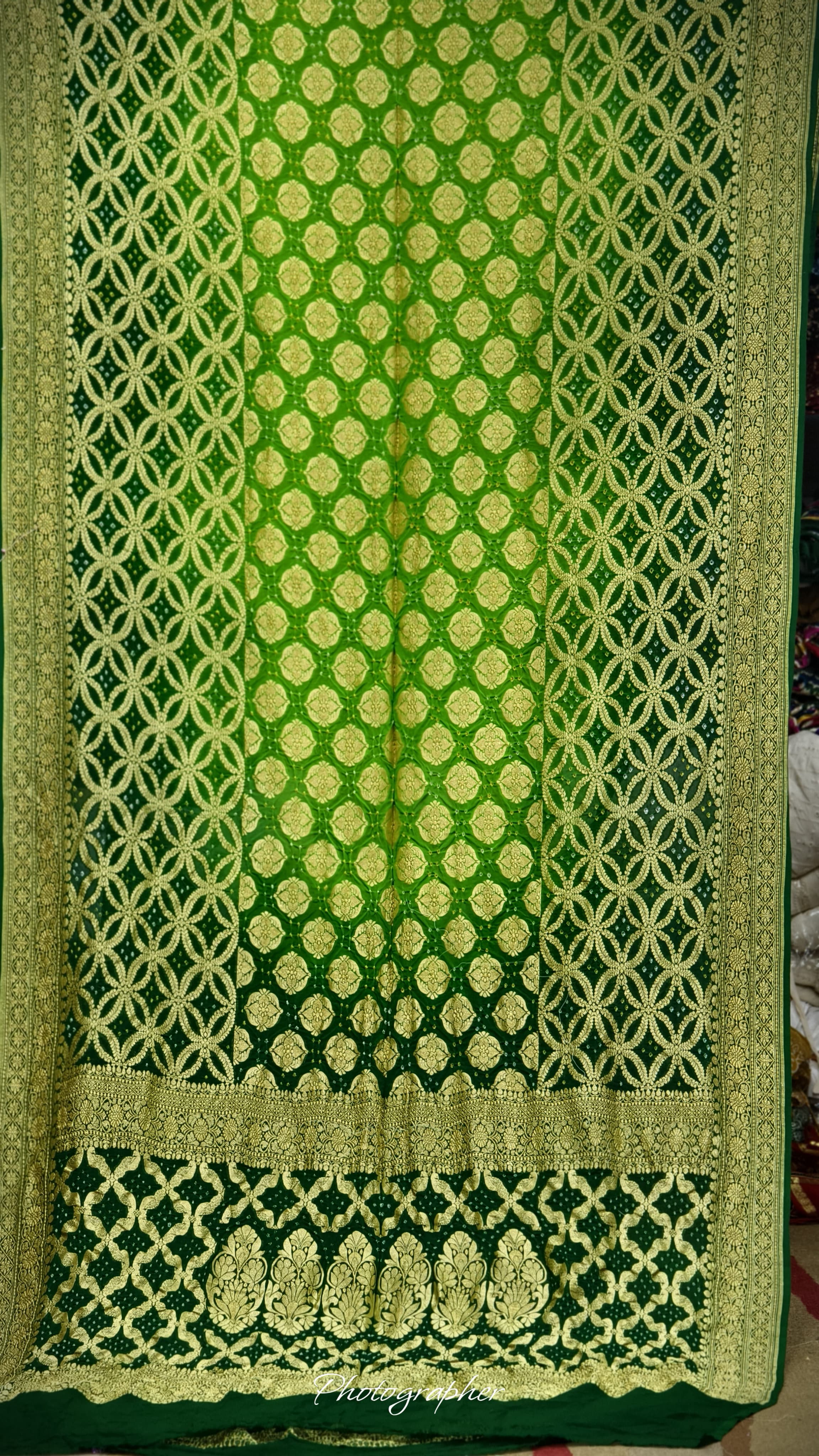 Pure Banarasi Georgette Real Neem Zari Upada Saree