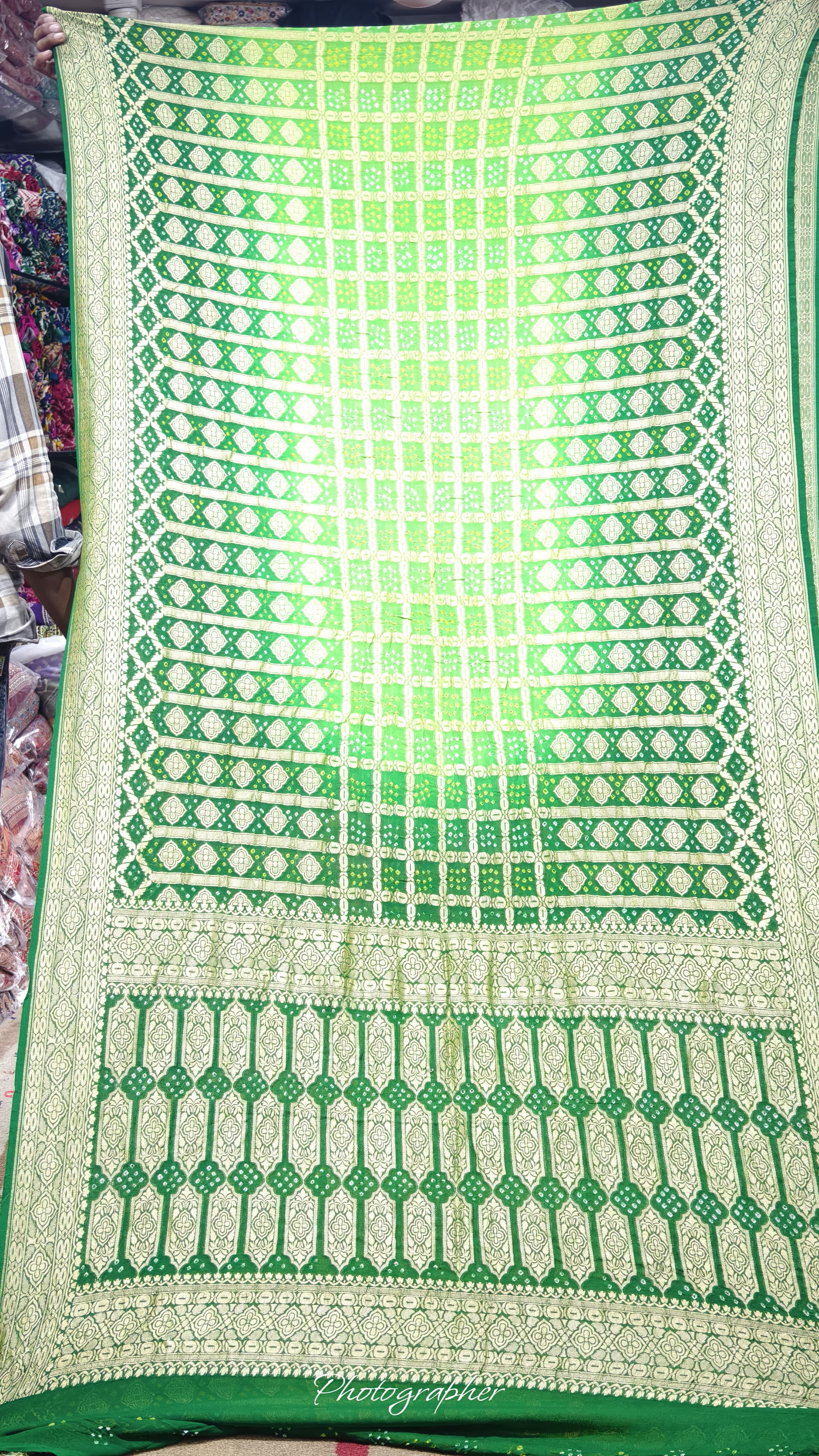Pure Banarasi Georgette Real Neem Zari Upada Saree