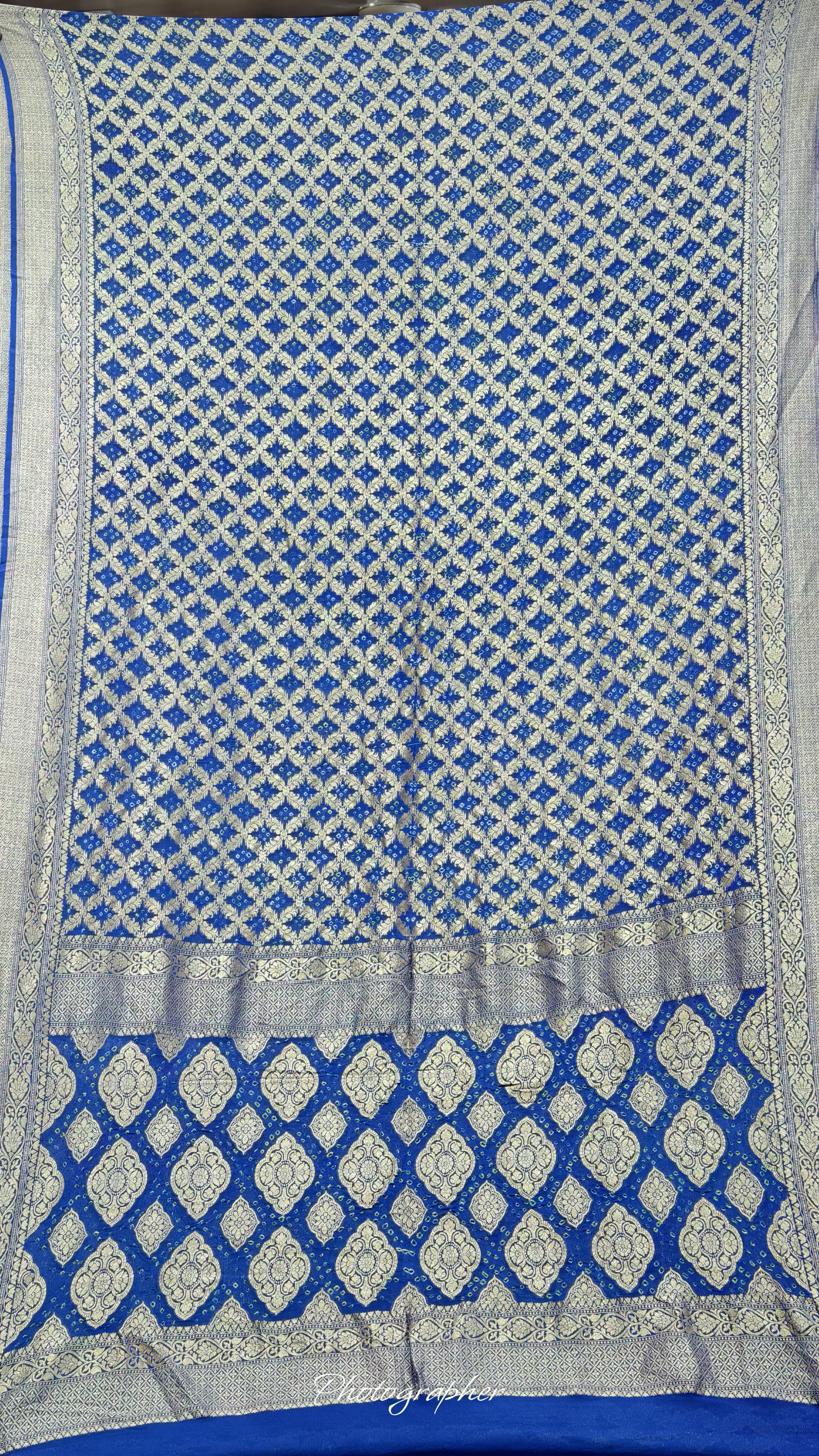 Pure Banarasi Georgette Real Neem Zari Upada Saree