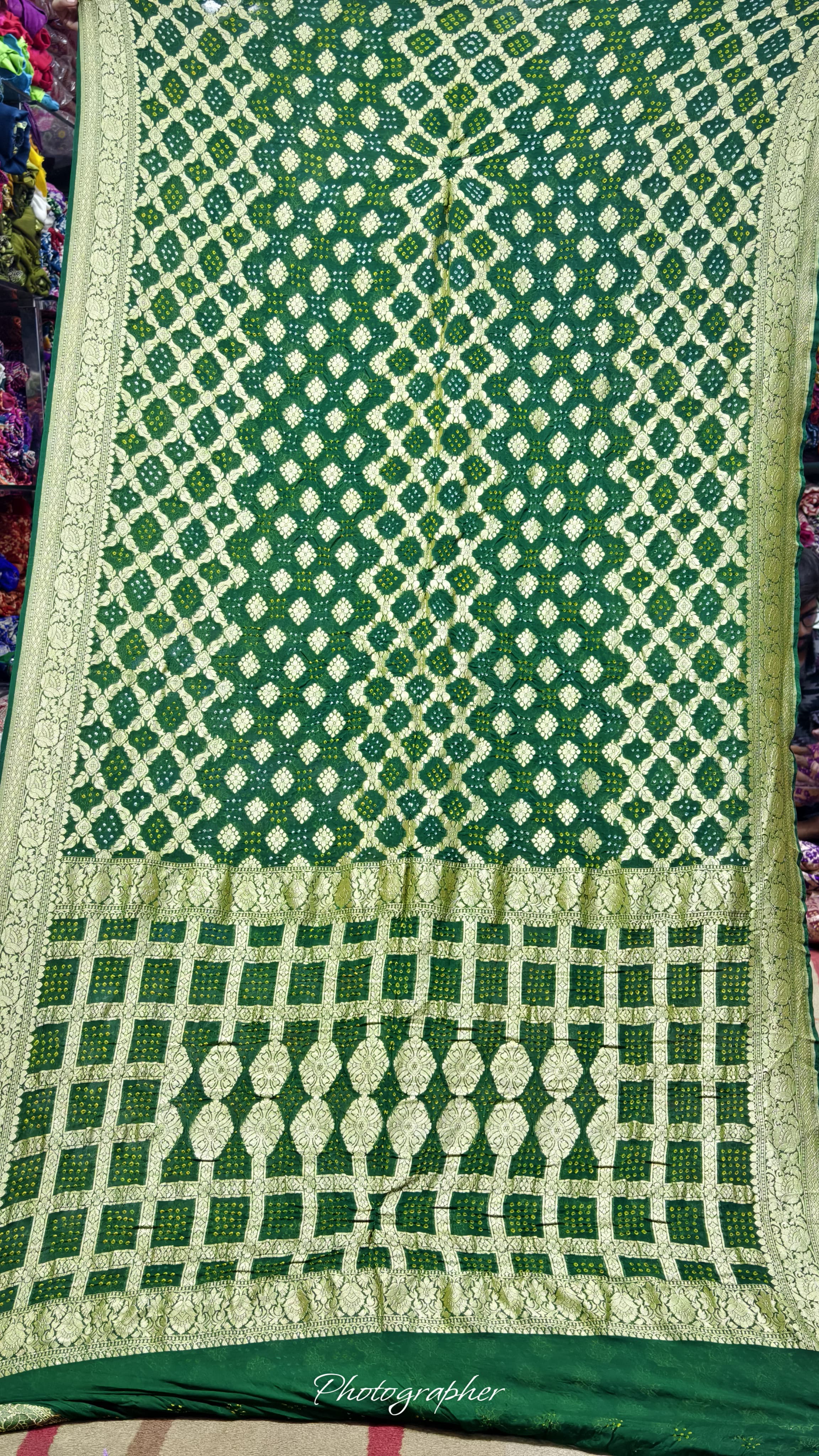 Pure Banarasi Georgette Real Neem Zari Upada Saree
