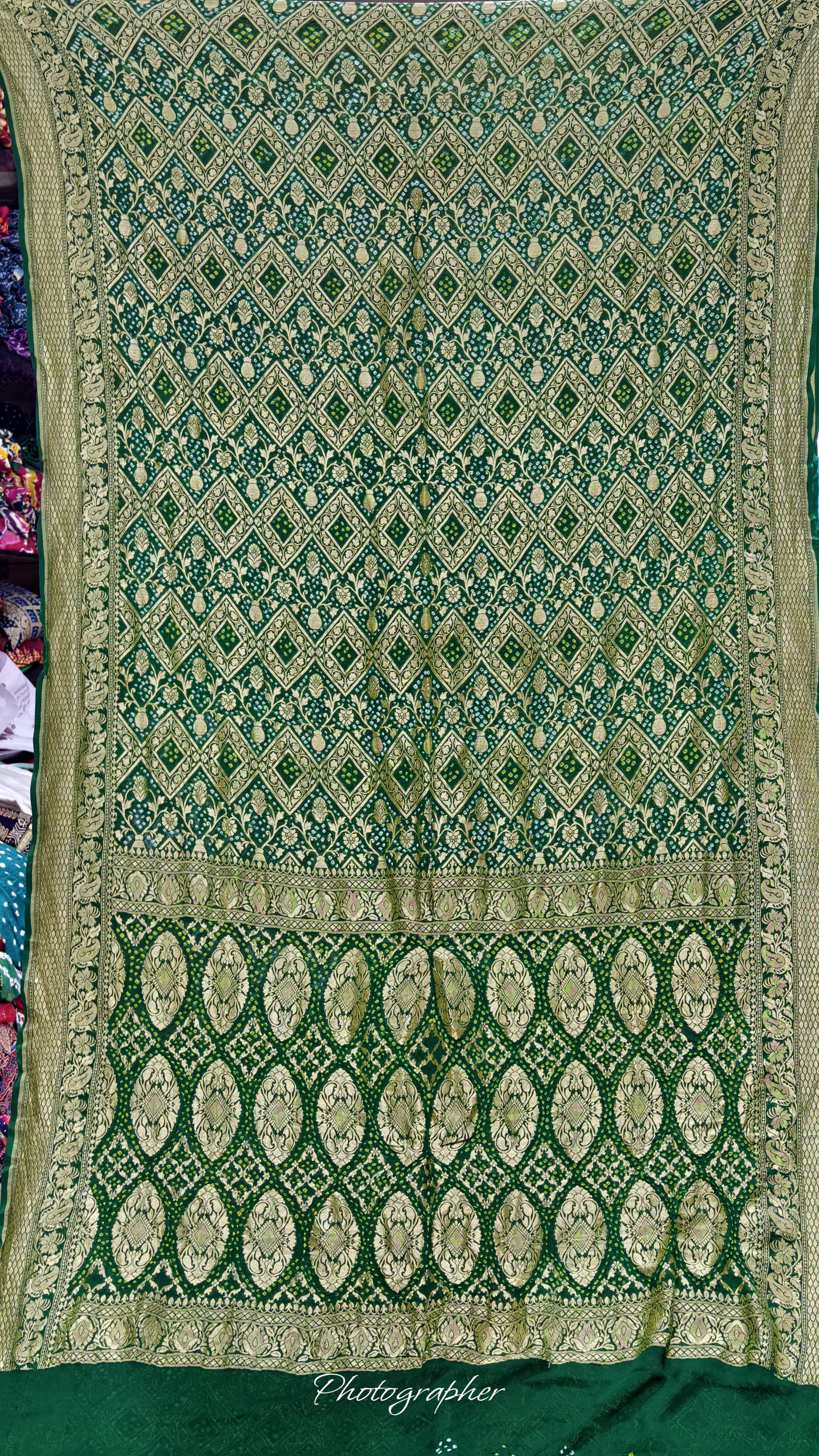 Pure Banarasi Georgette Real Neem Zari Upada Saree