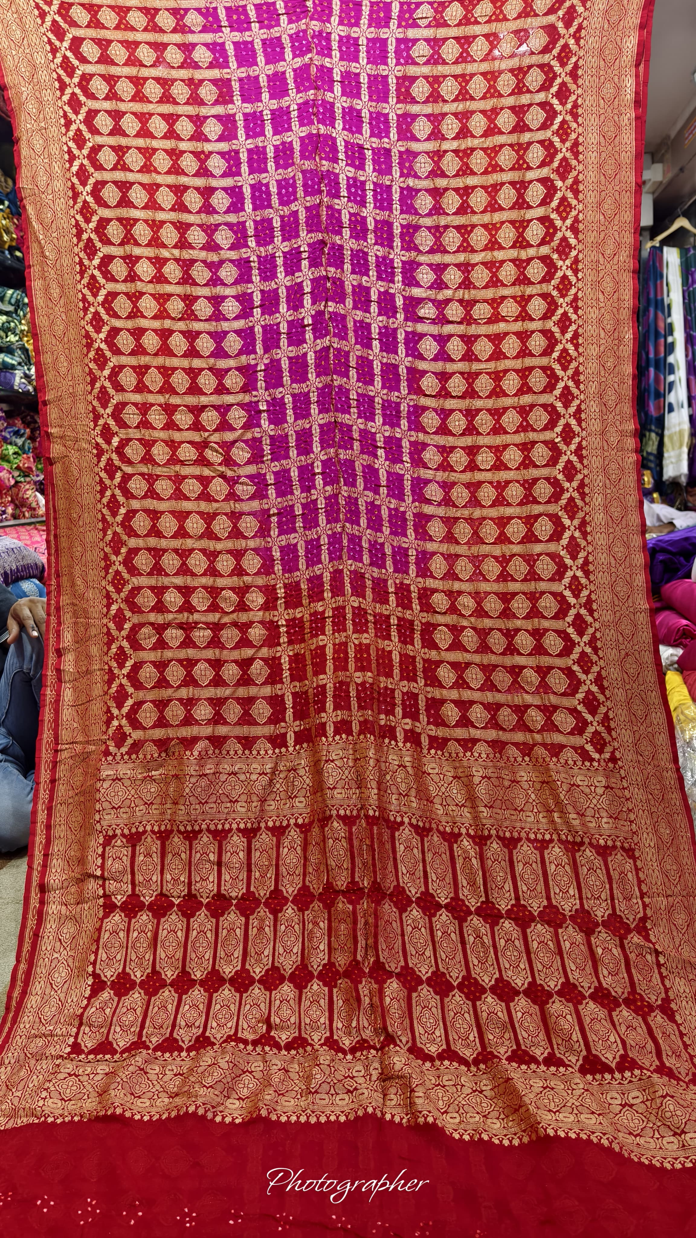 Pure Banarasi Georgette Real Neem Zari Upada Saree
