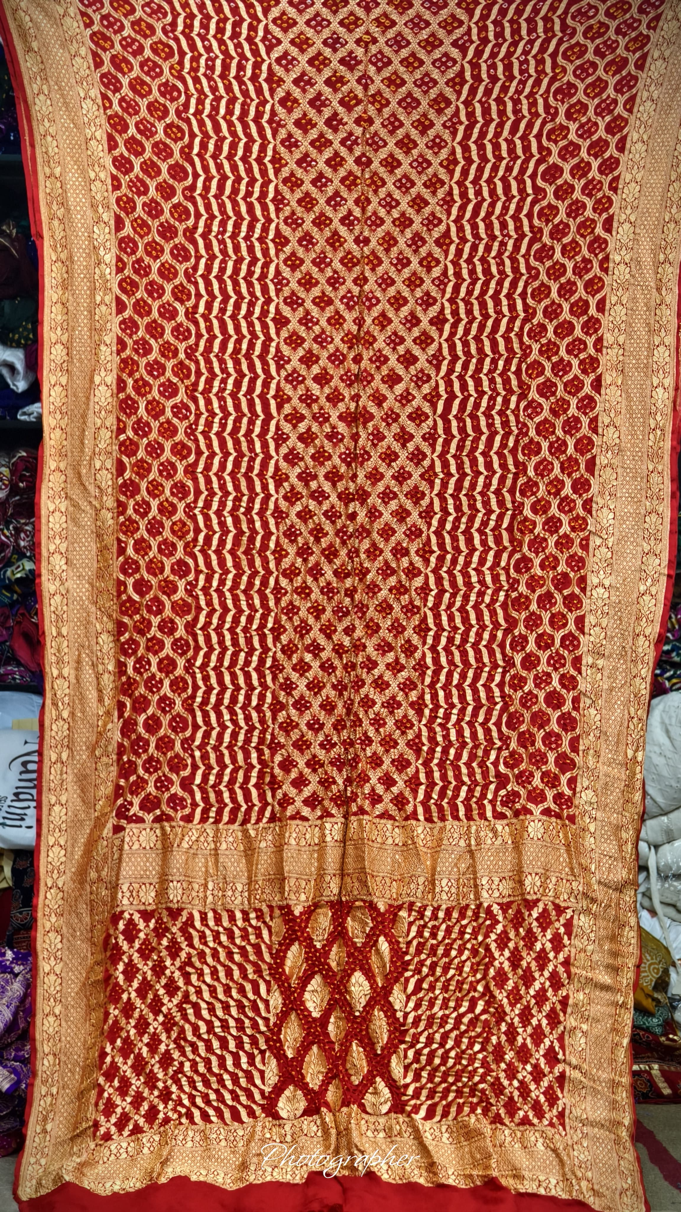 Pure Banarasi Georgette Real Neem Zari Upada Saree