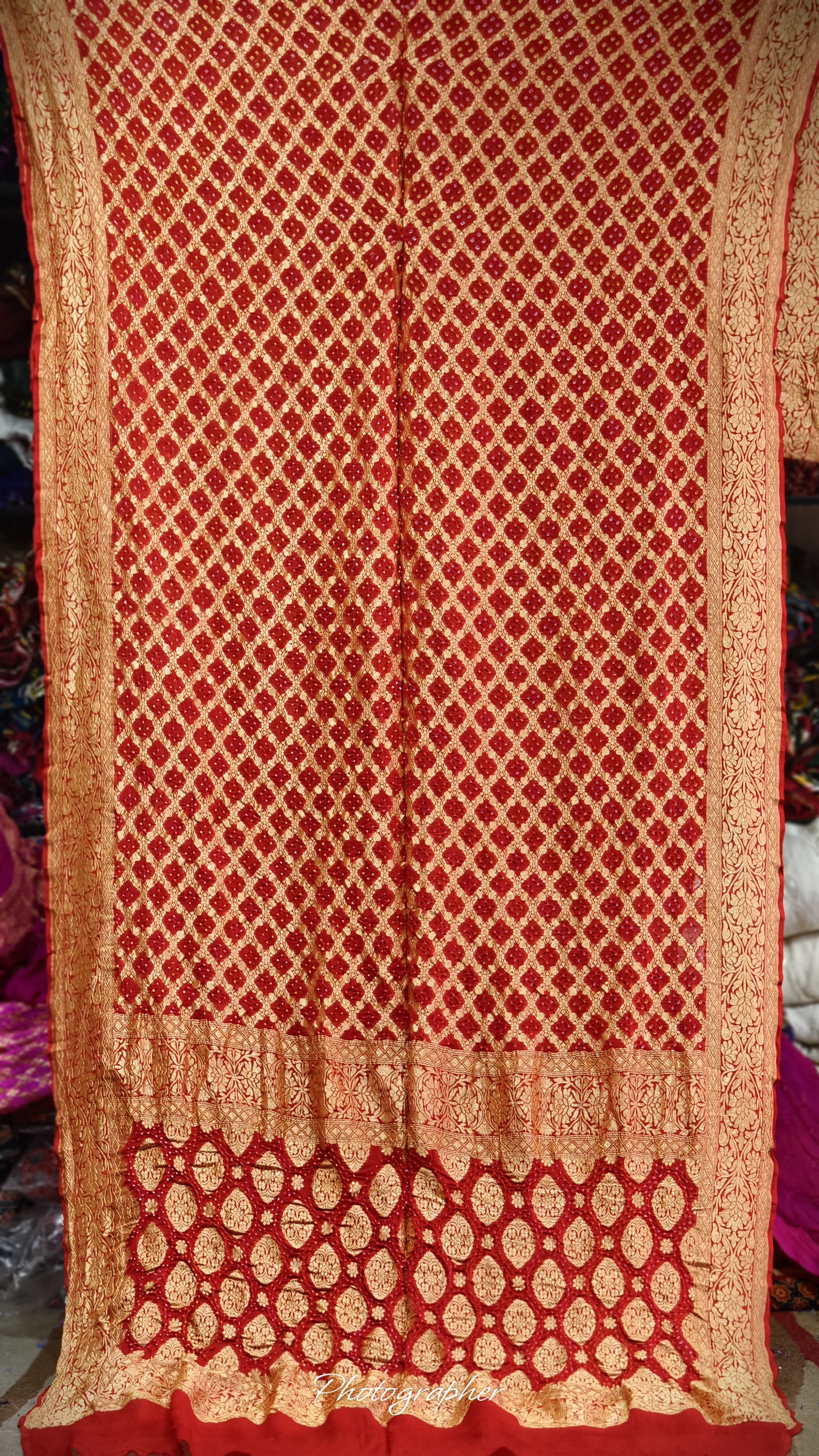 Pure Banarasi Georgette Real Neem Zari Upada Saree