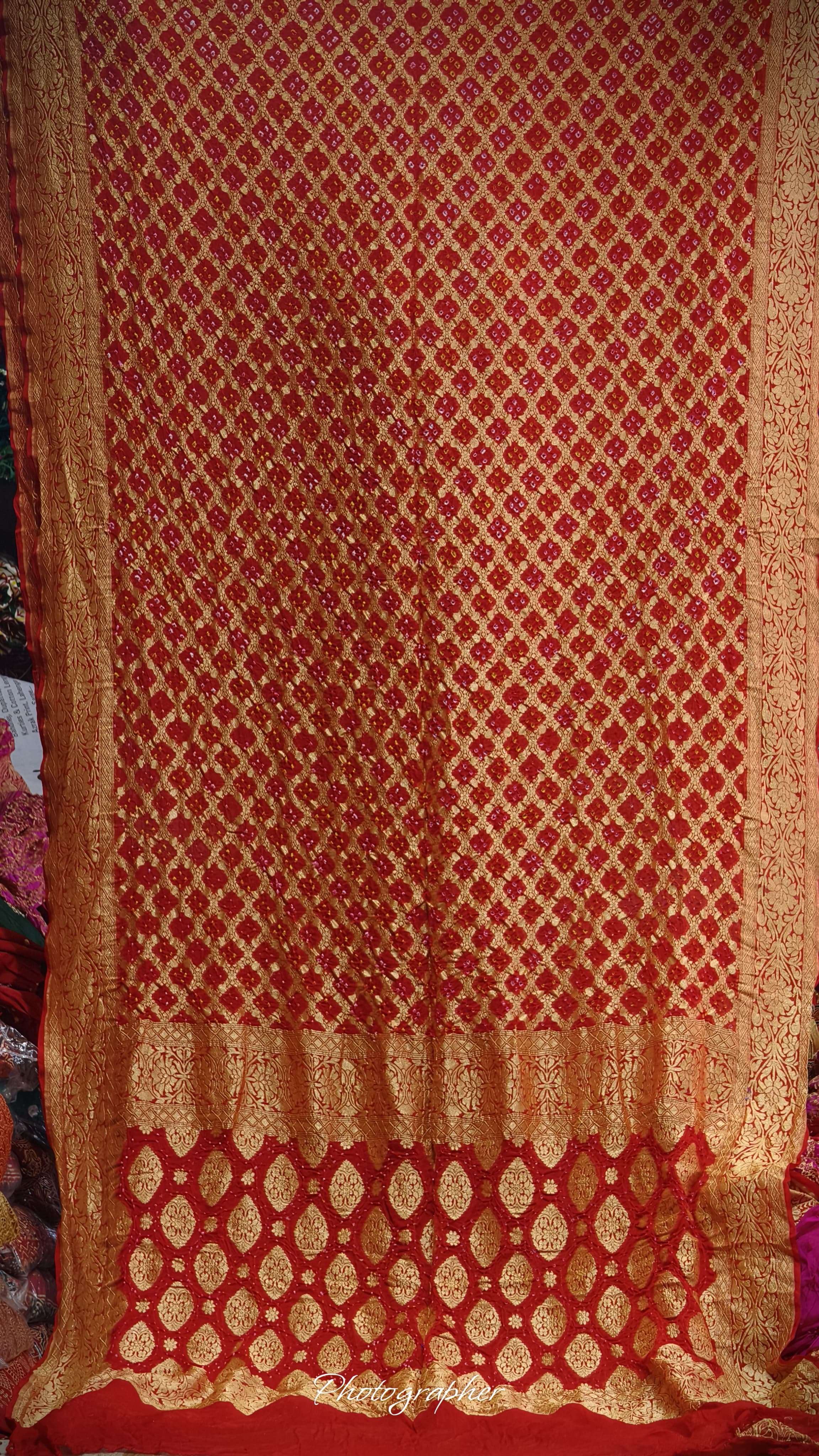 Pure Banarasi Georgette Real Neem Zari Upada Saree