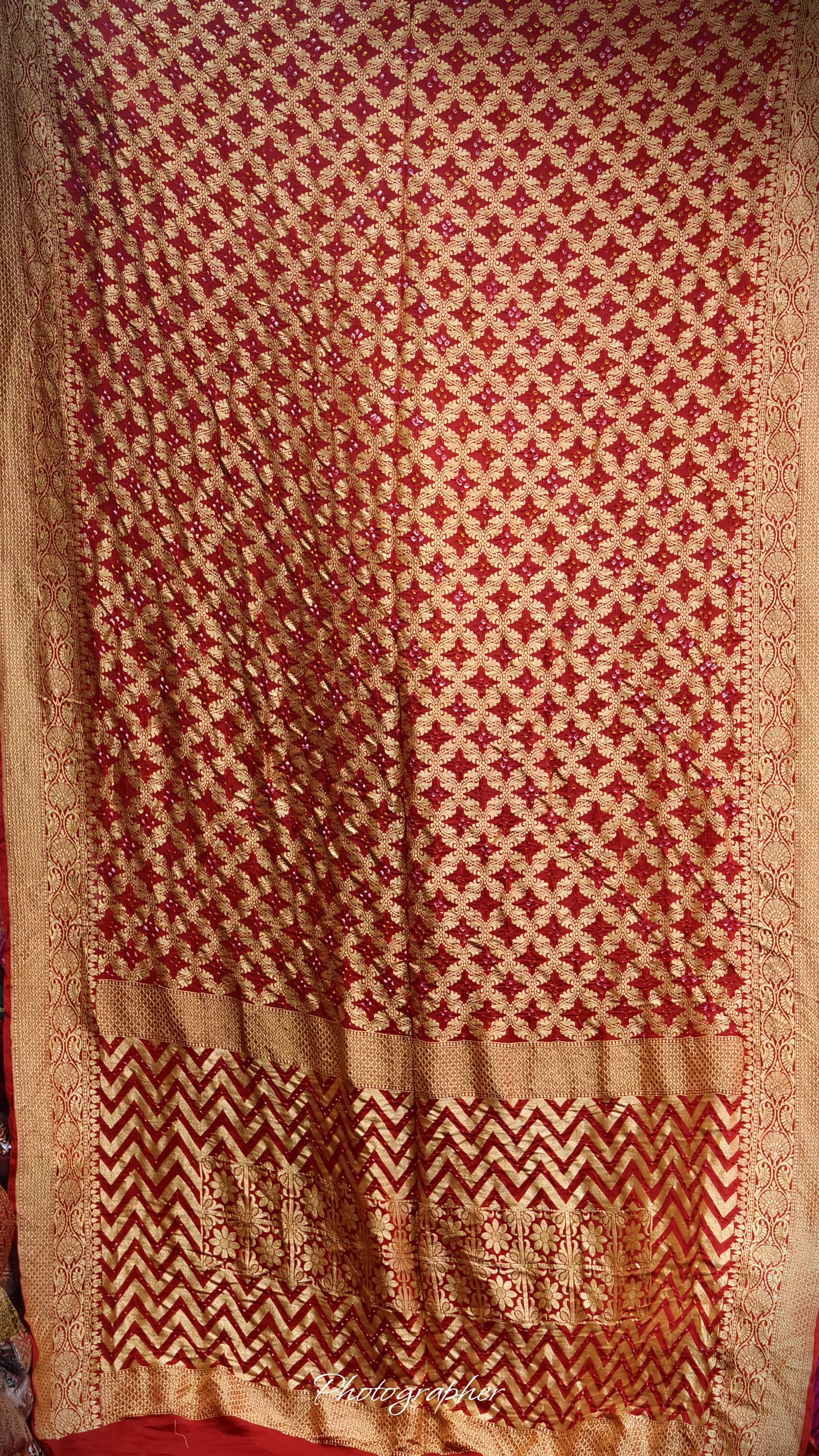 Pure Banarasi Georgette Real Neem Zari Upada Saree