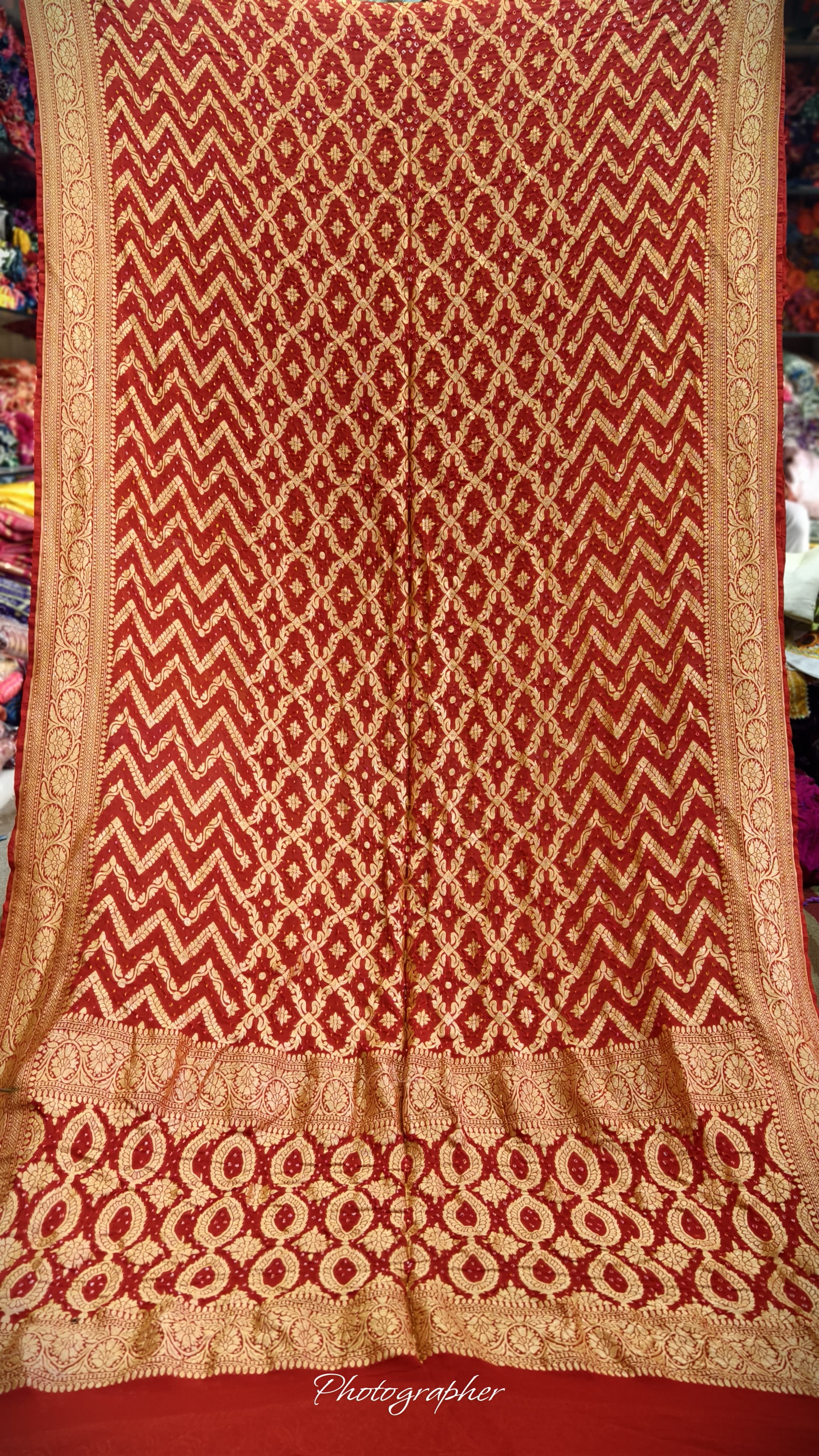 Pure Banarasi Georgette Real Neem Zari Upada Saree