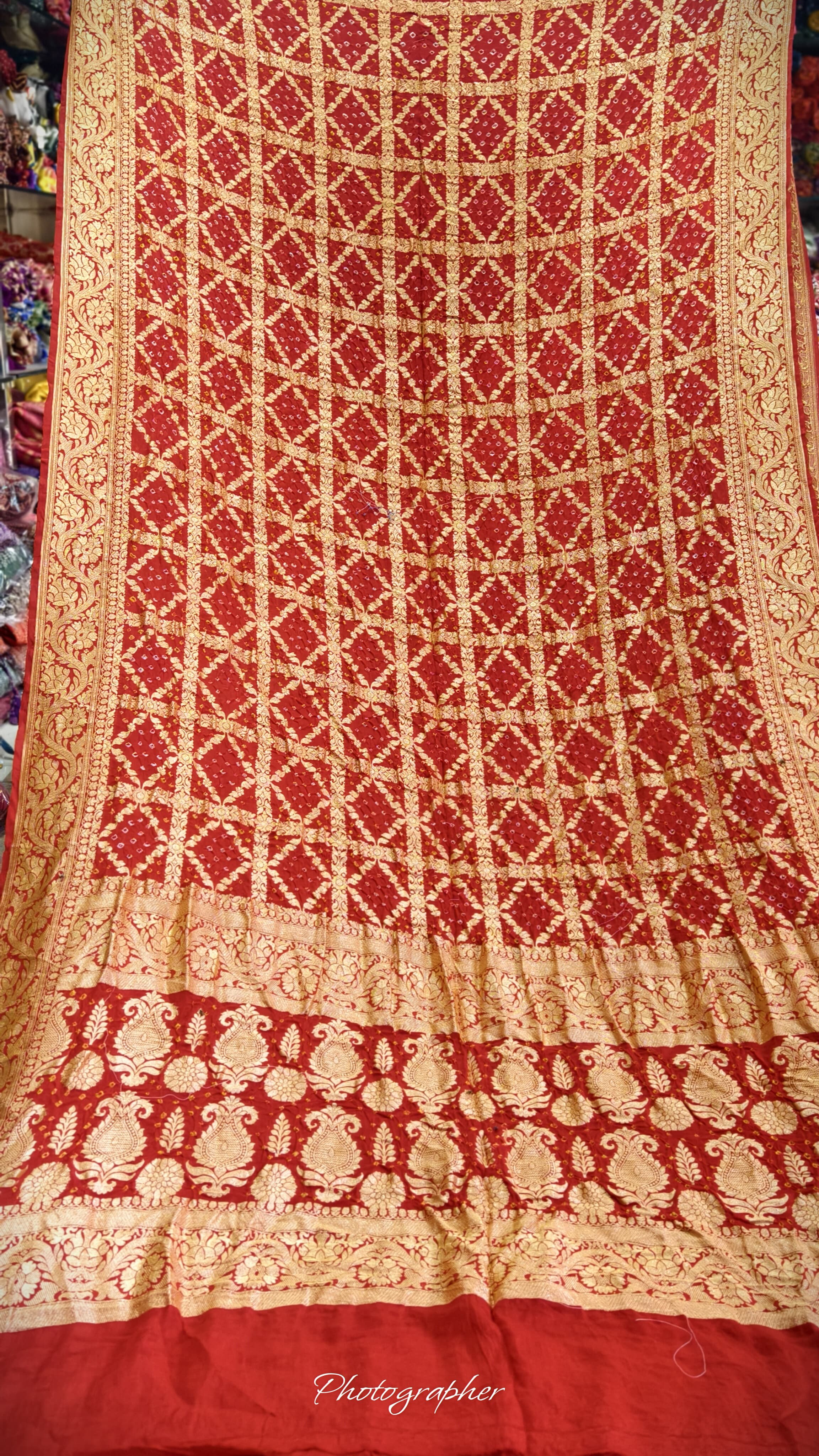 Pure Banarasi Georgette Real Neem Zari Upada Saree