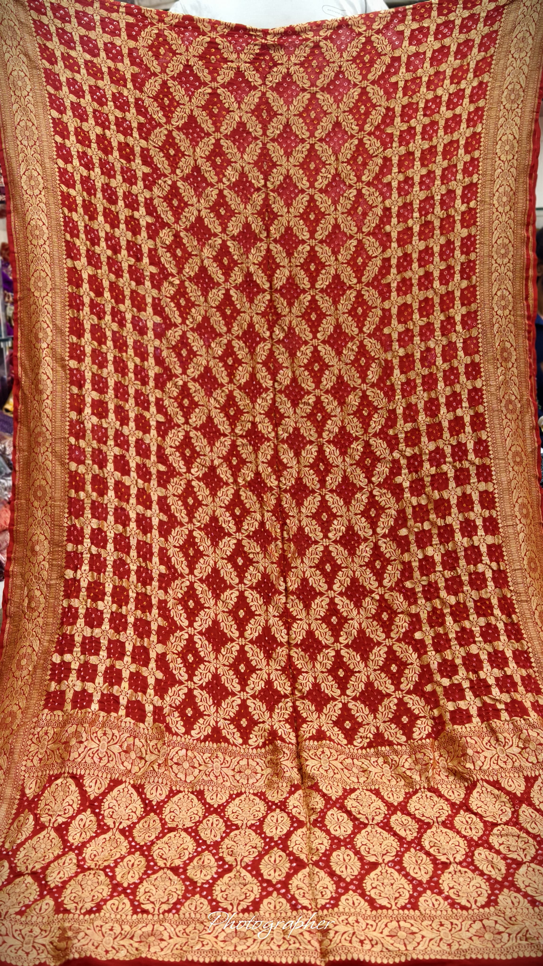 Pure Banarasi Georgette Real Neem Zari Upada Saree