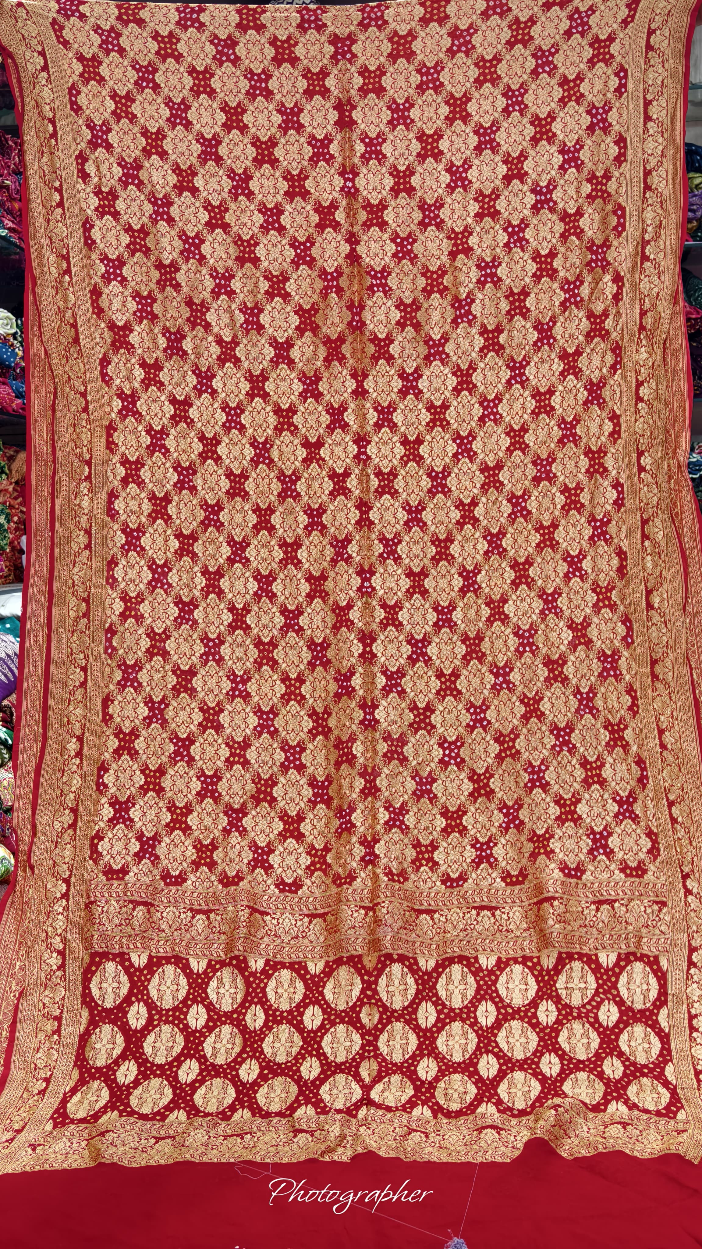 Pure Banarasi Georgette Real Neem Zari Upada Saree