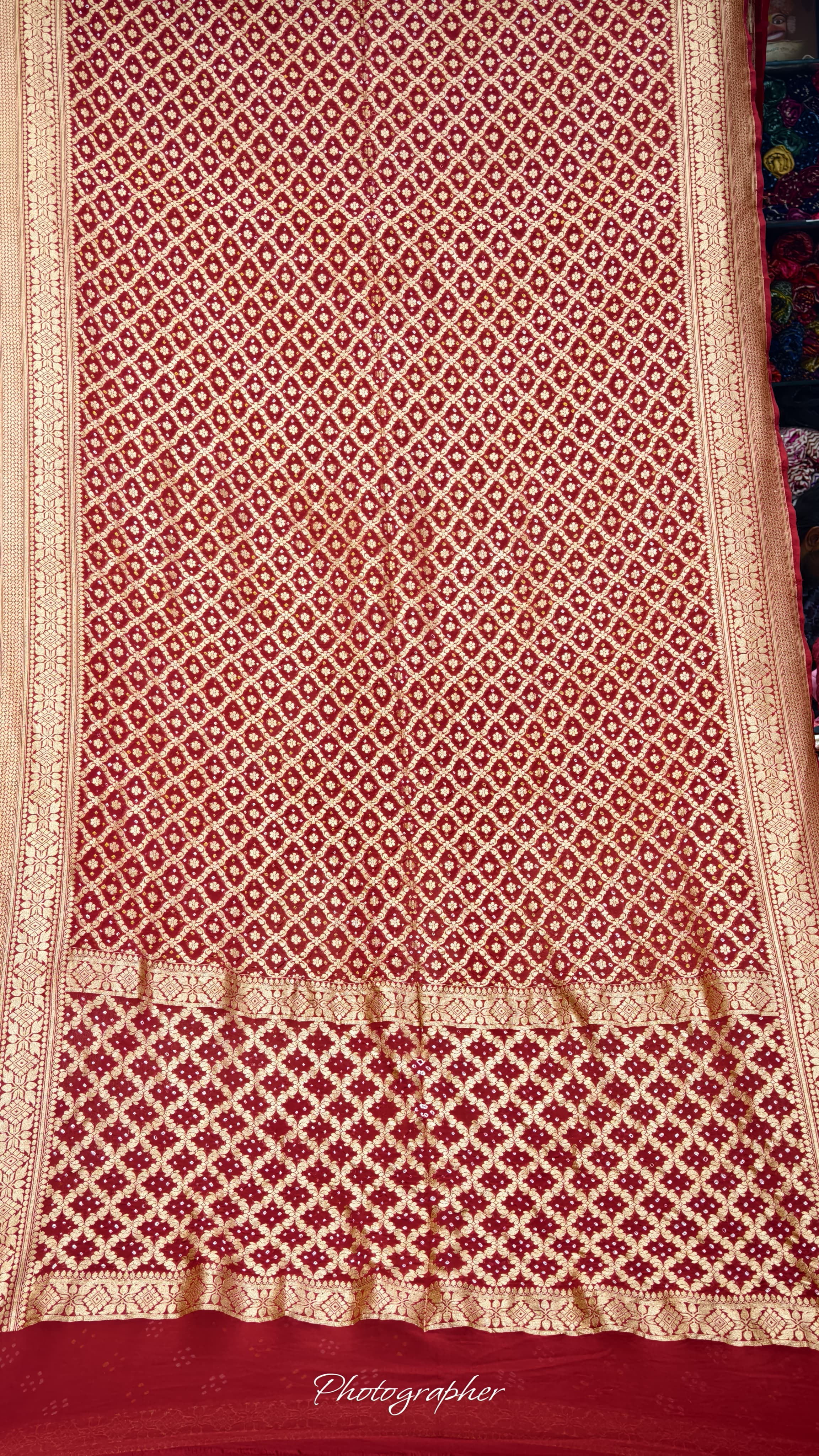 Pure Banarasi Georgette Real Neem Zari Upada Saree