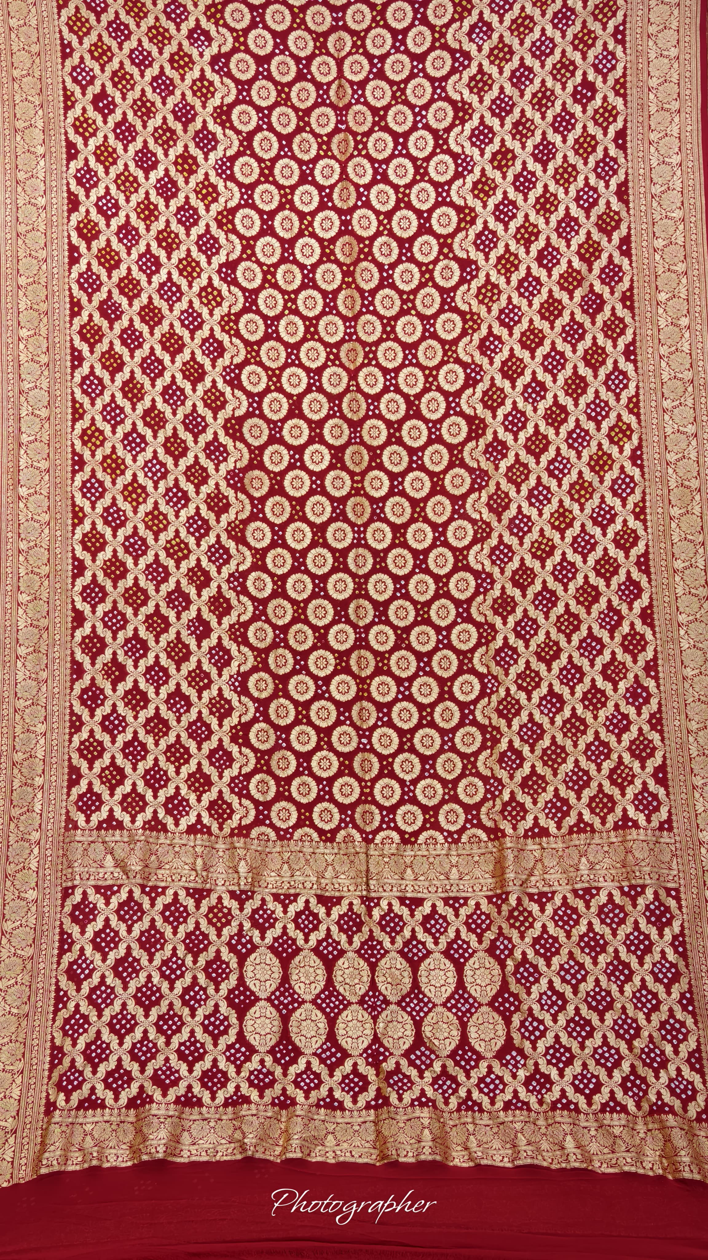 Pure Banarasi Georgette Real Neem Zari Upada Saree